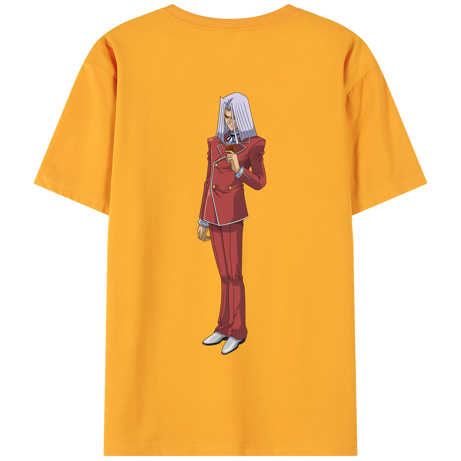 （画像用） 遊☆戯☆王 Yu-Gi-Oh! 綿100％ メンズ半袖Tシャツ（バックプリント） 通気性