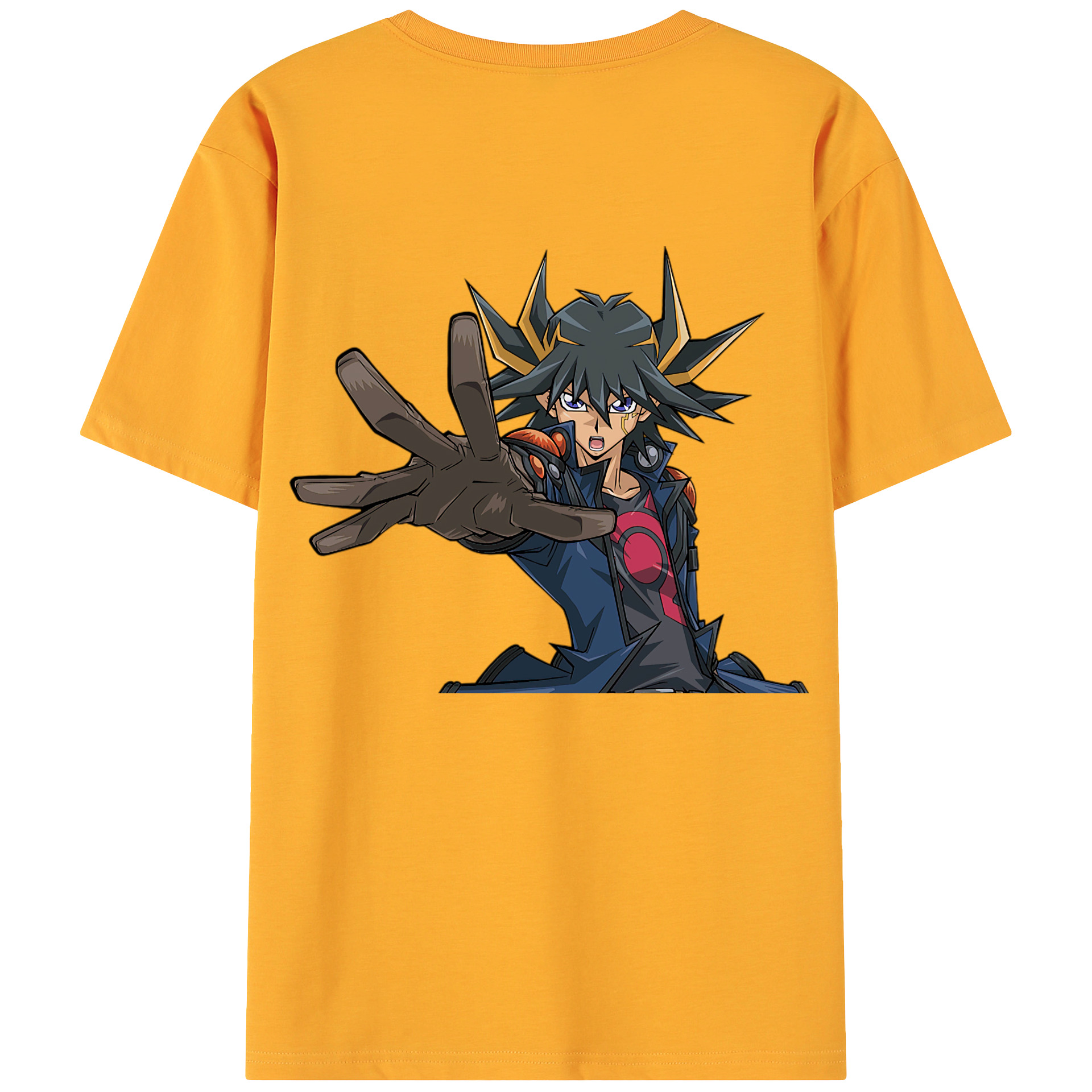 （画像用） 遊☆戯☆王 Yu-Gi-Oh! 綿100％ メンズ半袖Tシャツ（バックプリント） 通気性