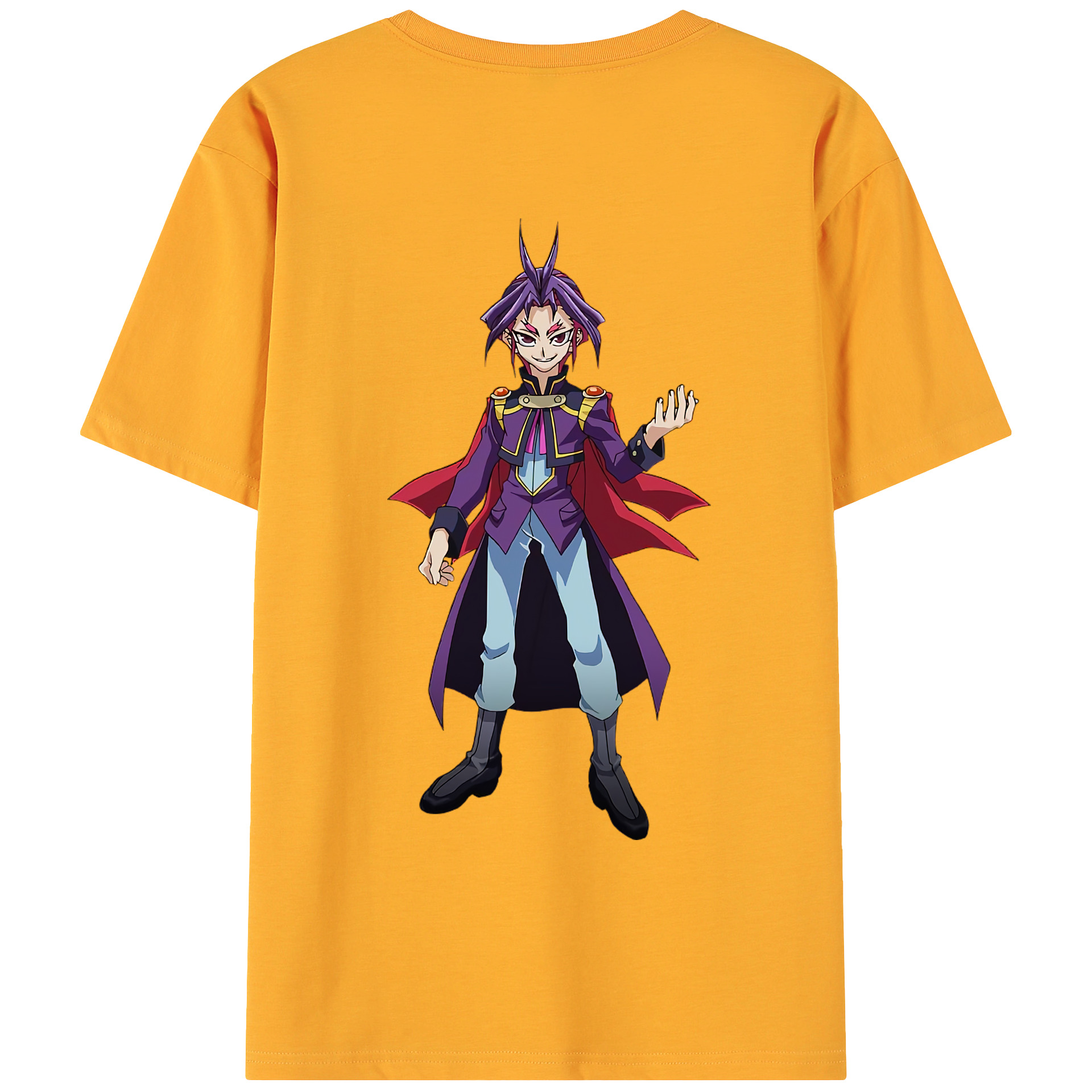 （画像用） 遊☆戯☆王 Yu-Gi-Oh! 綿100％ メンズ半袖Tシャツ（バックプリント） 通気性