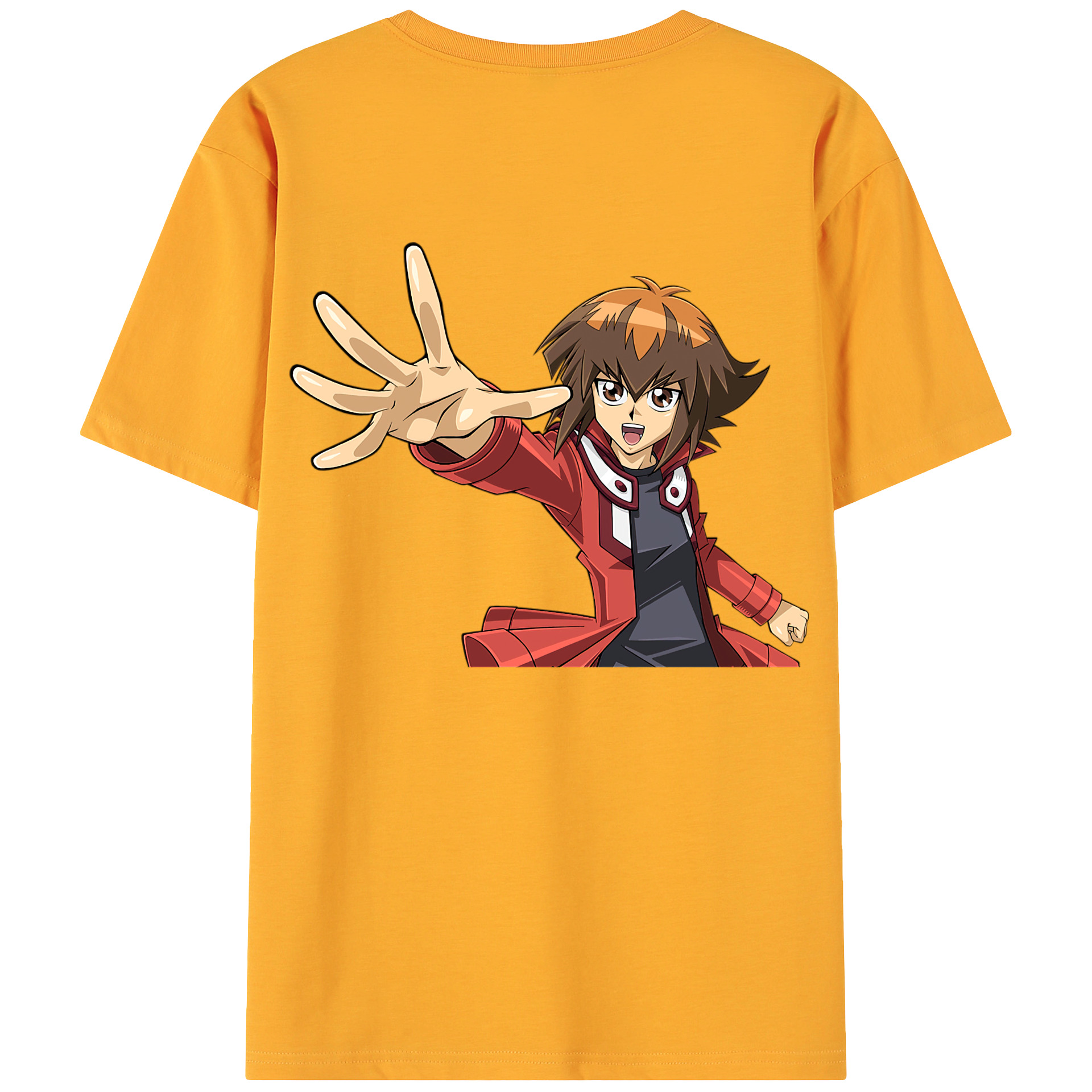 （画像用） 遊☆戯☆王 Yu-Gi-Oh! 綿100％ メンズ半袖Tシャツ（バックプリント） 通気性