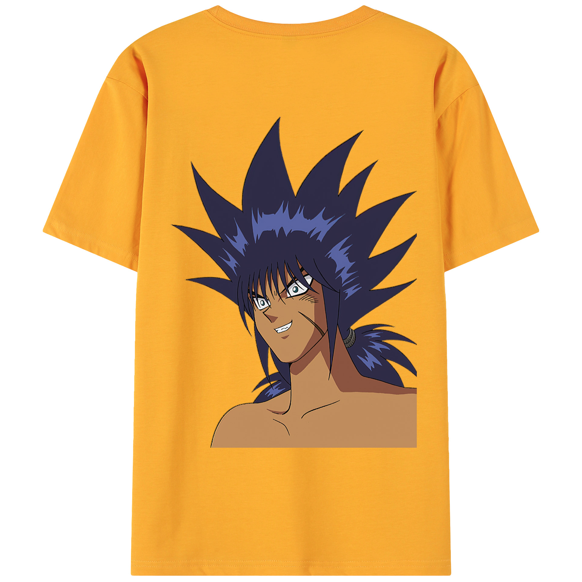 （画像用） 遊☆戯☆王 Yu-Gi-Oh! 綿100％ メンズ半袖Tシャツ（バックプリント） 通気性