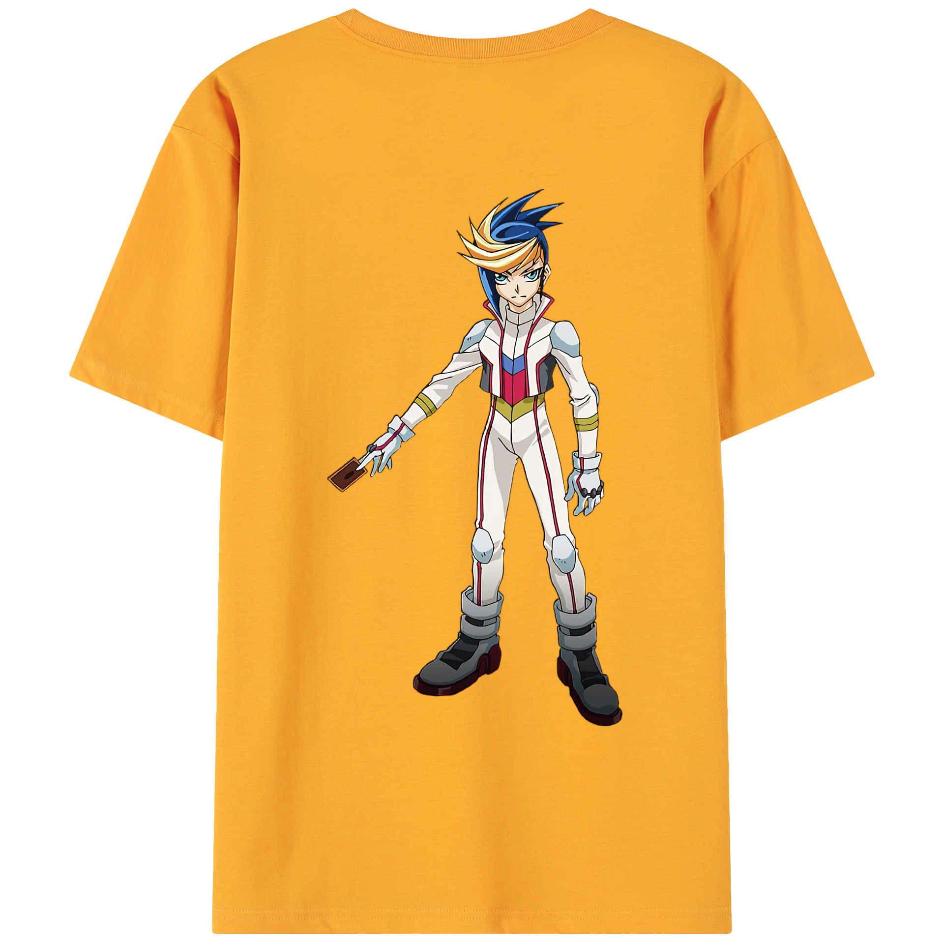 （画像用） 遊☆戯☆王 Yu-Gi-Oh! 綿100％ メンズ半袖Tシャツ（バックプリント） 通気性