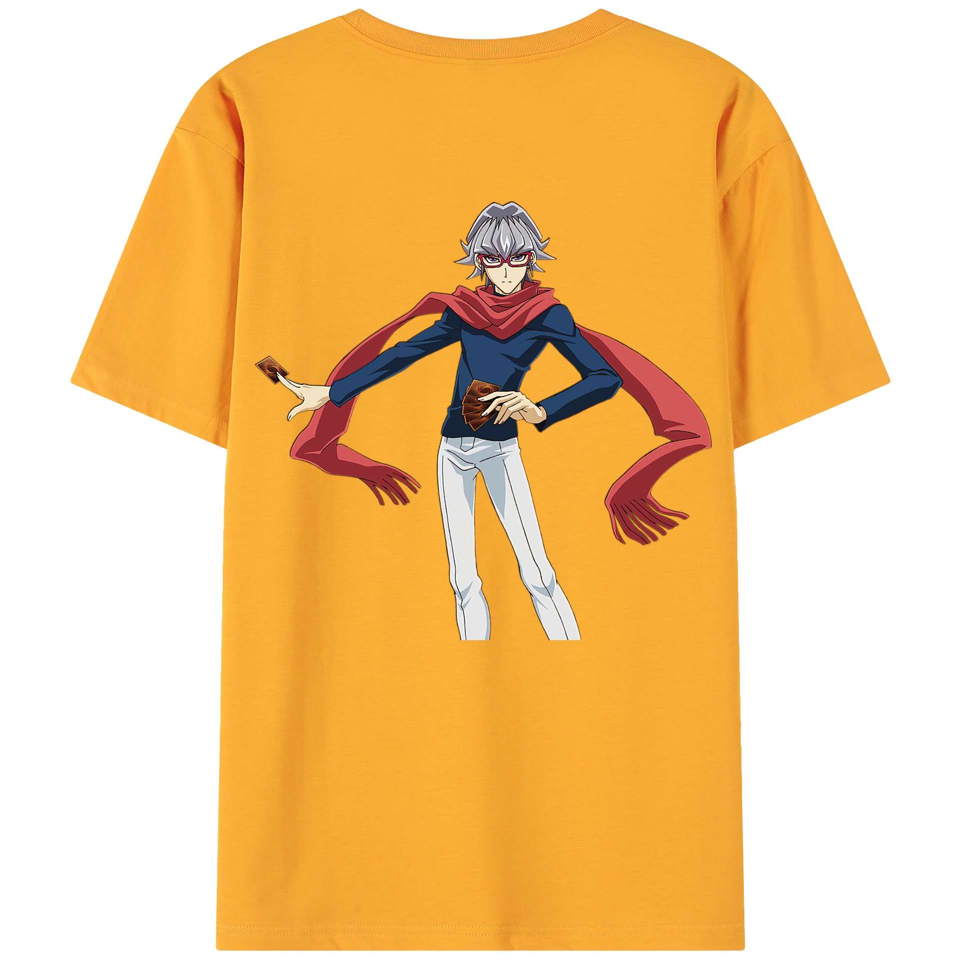 （画像用） 遊☆戯☆王 Yu-Gi-Oh! 綿100％ メンズ半袖Tシャツ（バックプリント） 通気性