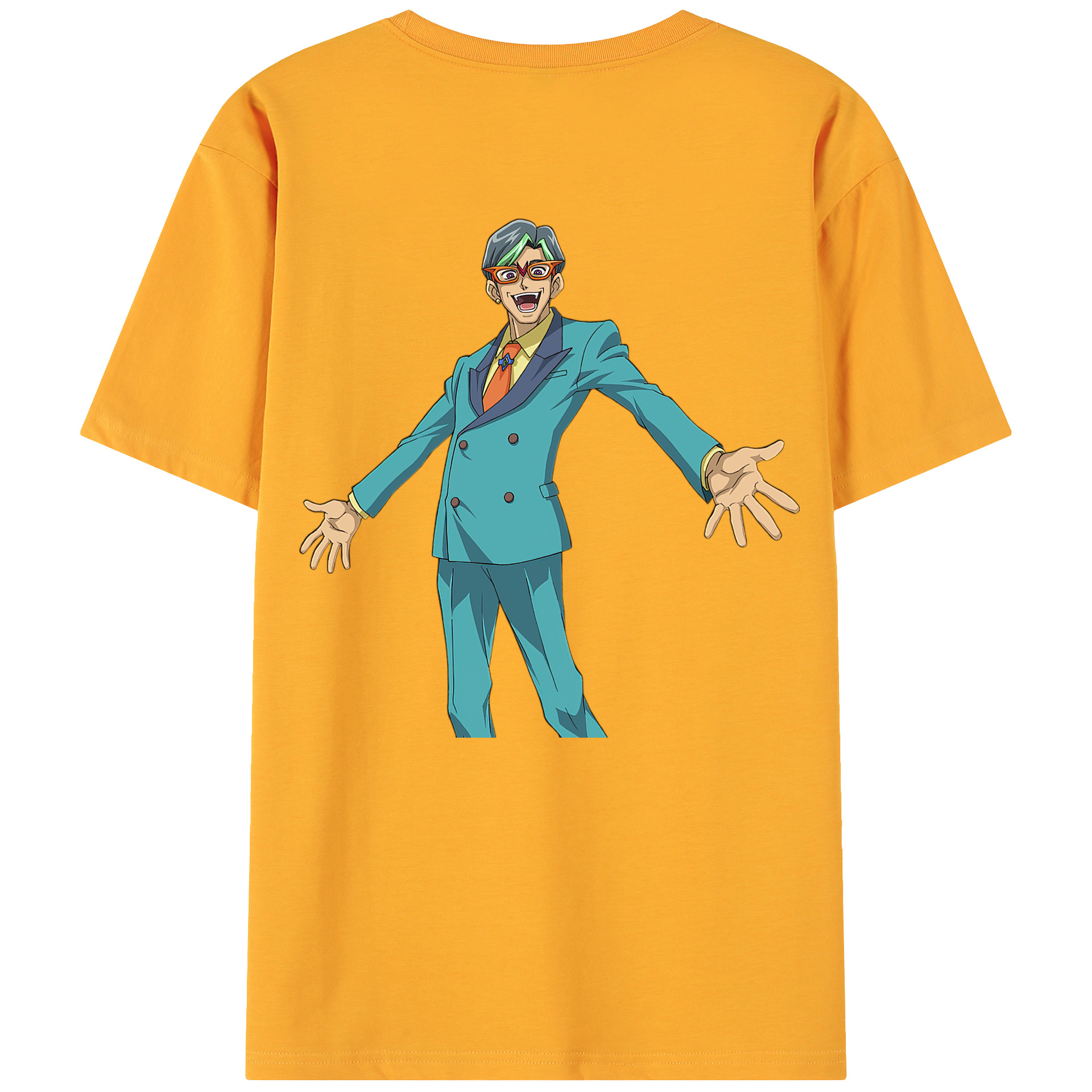 （画像用） 遊☆戯☆王 Yu-Gi-Oh! 綿100％ メンズ半袖Tシャツ（バックプリント） 通気性