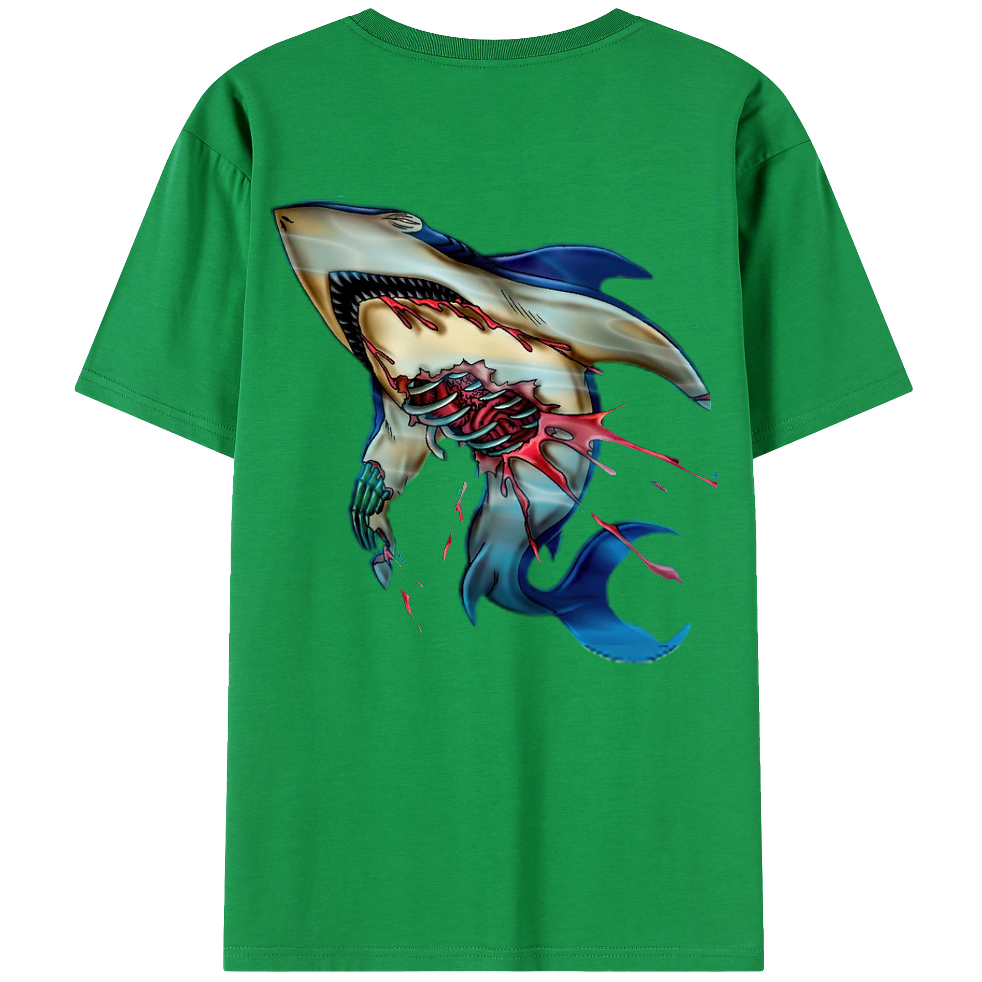 （画像用） 遊☆戯☆王 Yu-Gi-Oh! 綿100％ メンズ半袖Tシャツ（バックプリント） 通気性