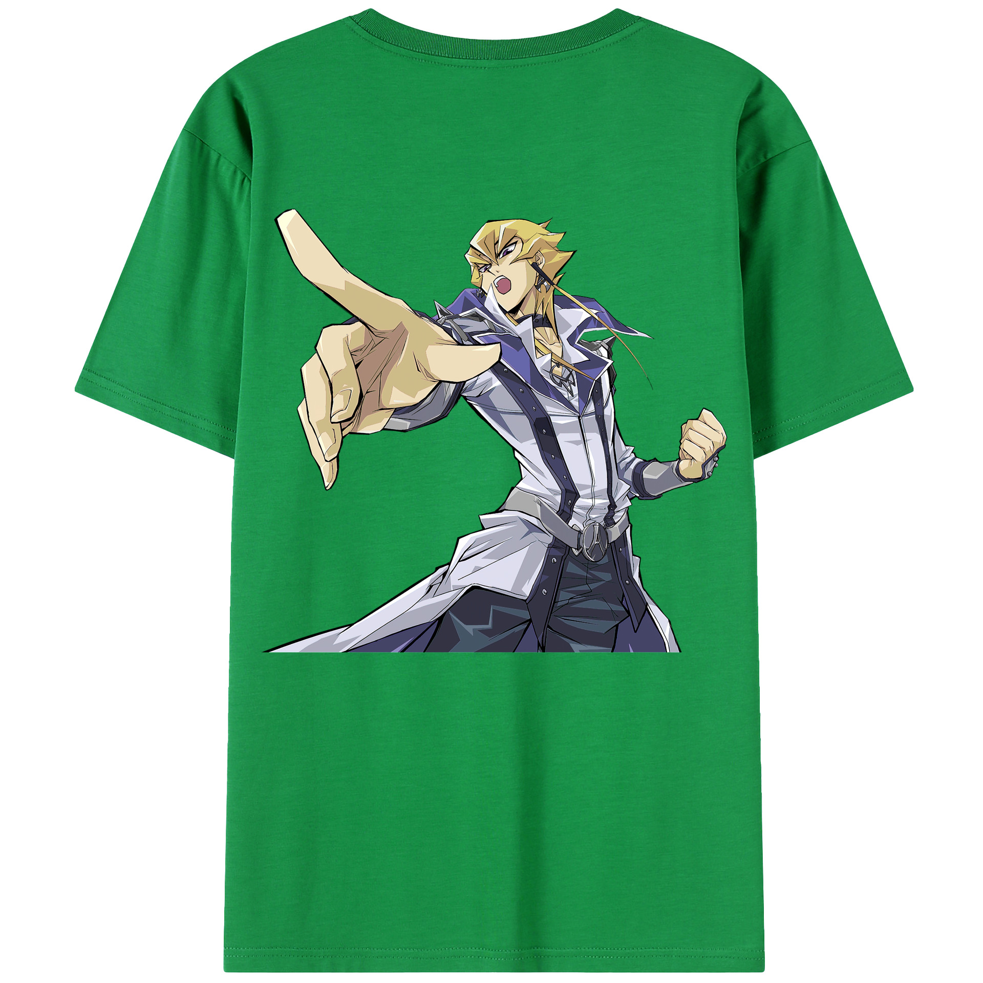 （画像用） 遊☆戯☆王 Yu-Gi-Oh! 綿100％ メンズ半袖Tシャツ（バックプリント） 通気性