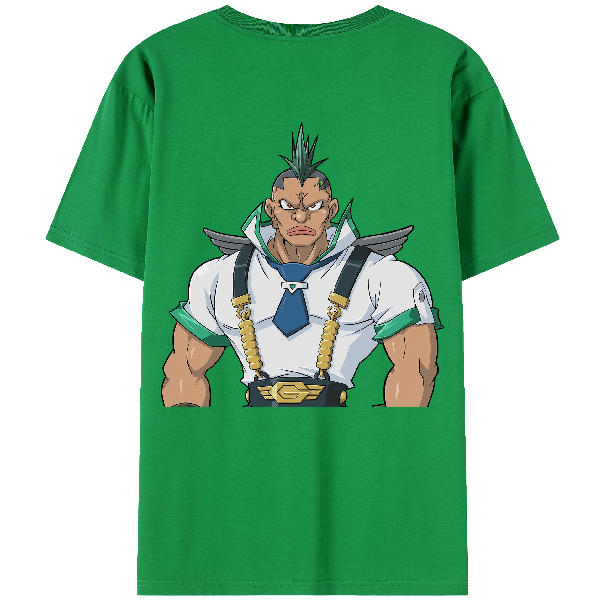 （画像用） 遊☆戯☆王 Yu-Gi-Oh! 綿100％ メンズ半袖Tシャツ（バックプリント） 通気性