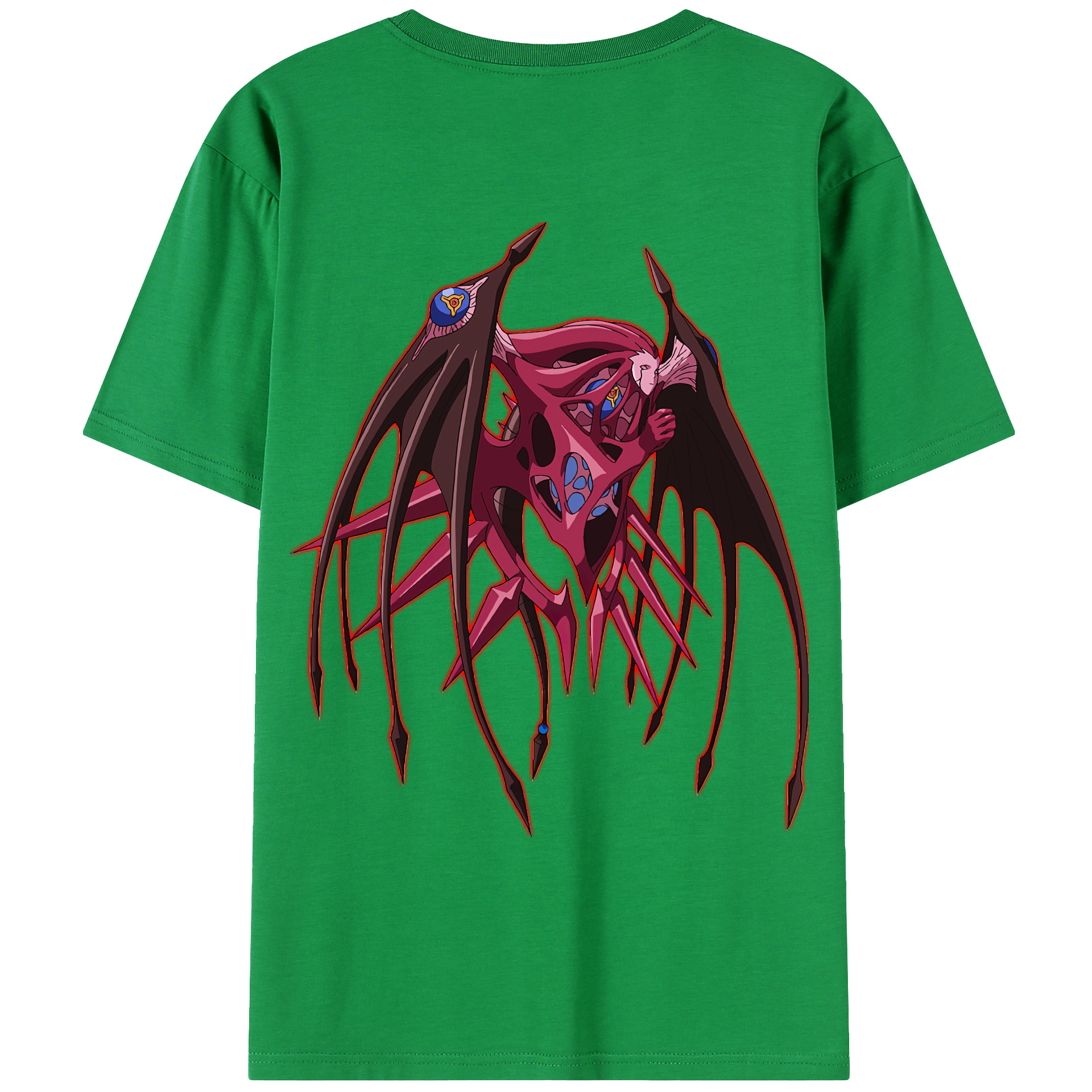 （画像用） 遊☆戯☆王 Yu-Gi-Oh! 綿100％ メンズ半袖Tシャツ（バックプリント） 通気性
