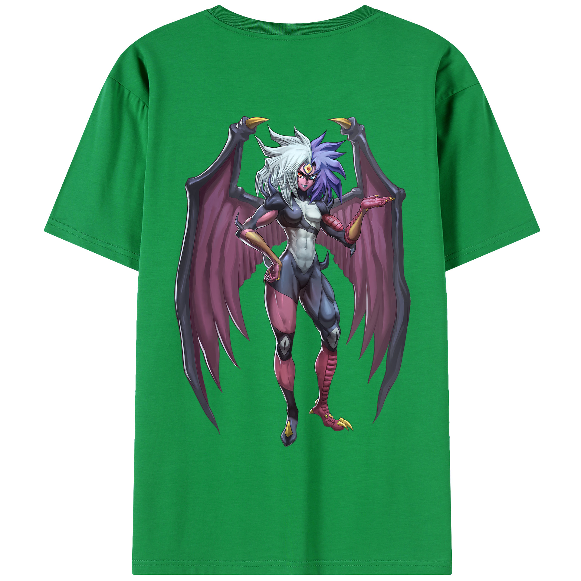 （画像用） 遊☆戯☆王 Yu-Gi-Oh! 綿100％ メンズ半袖Tシャツ（バックプリント） 通気性