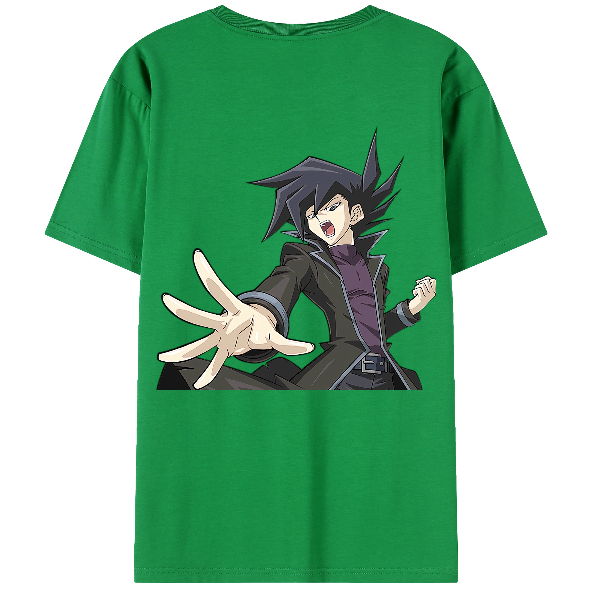 （画像用） 遊☆戯☆王 Yu-Gi-Oh! 綿100％ メンズ半袖Tシャツ（バックプリント） 通気性