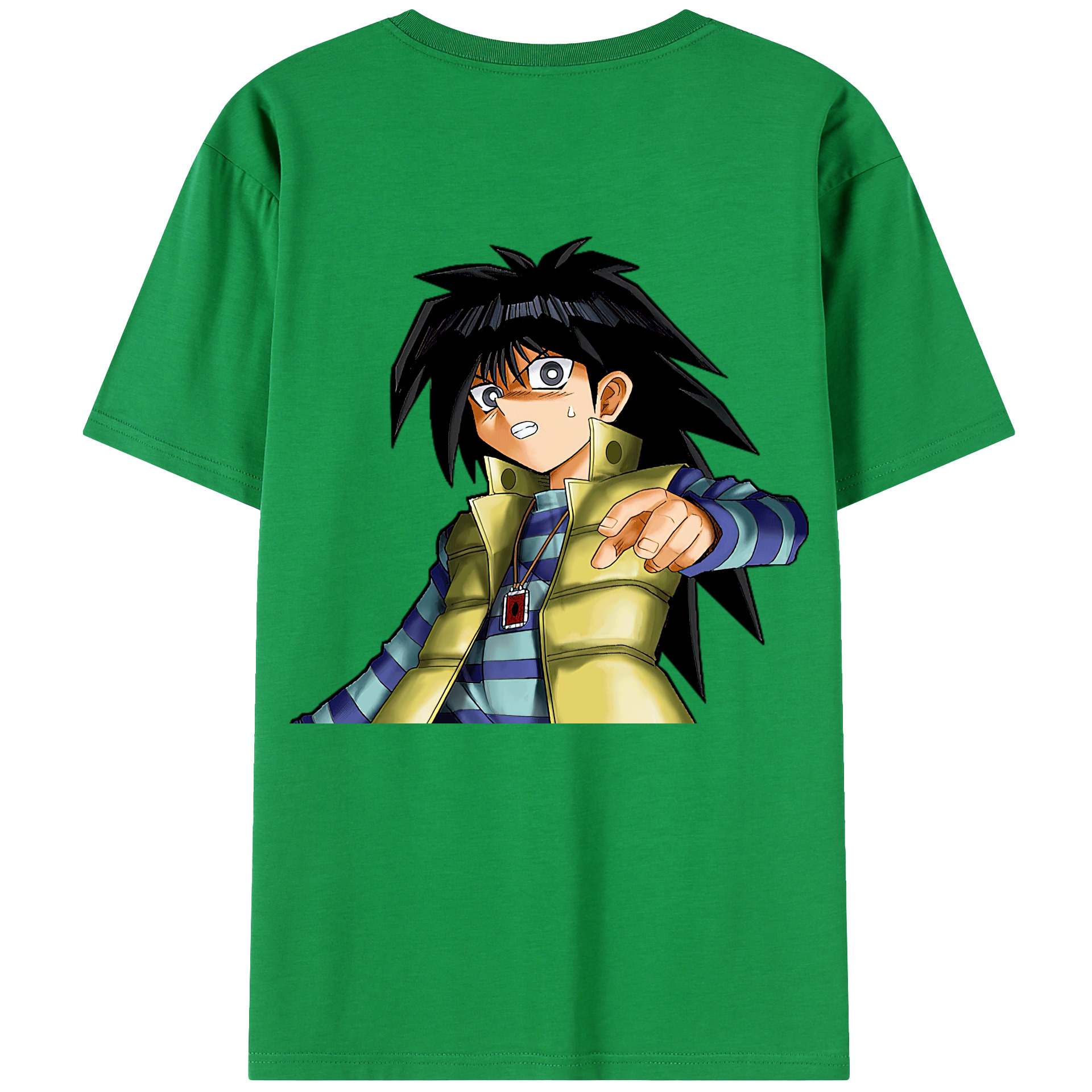 （画像用） 遊☆戯☆王 Yu-Gi-Oh! 綿100％ メンズ半袖Tシャツ（バックプリント） 通気性