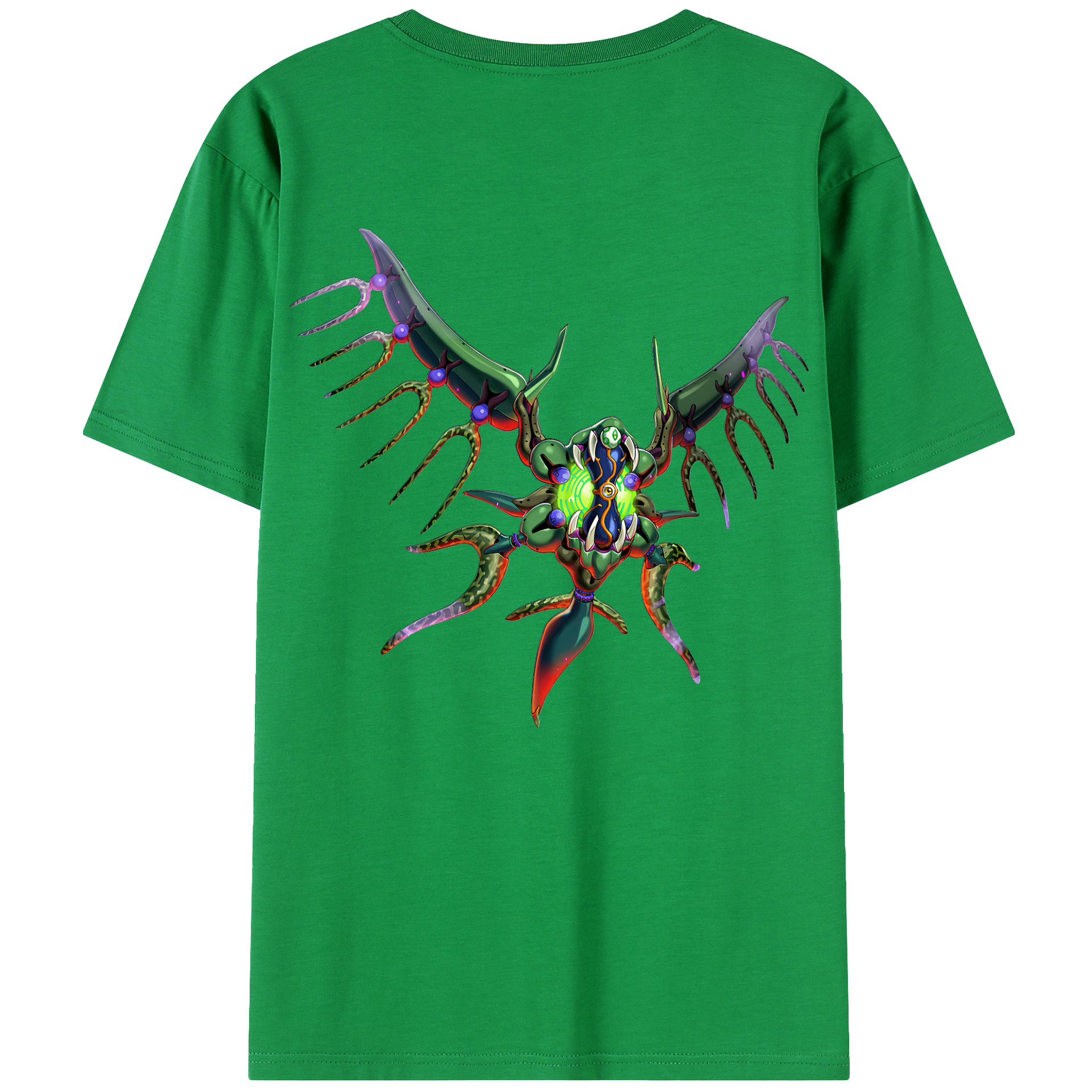 （画像用） 遊☆戯☆王 Yu-Gi-Oh! 綿100％ メンズ半袖Tシャツ（バックプリント） 通気性