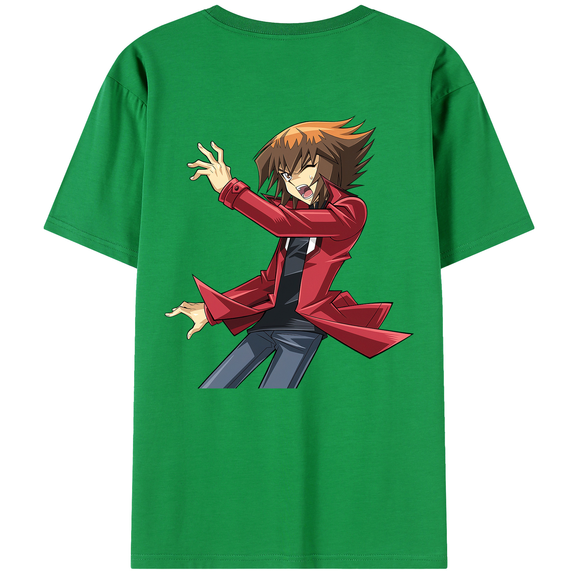 （画像用） 遊☆戯☆王 Yu-Gi-Oh! 綿100％ メンズ半袖Tシャツ（バックプリント） 通気性