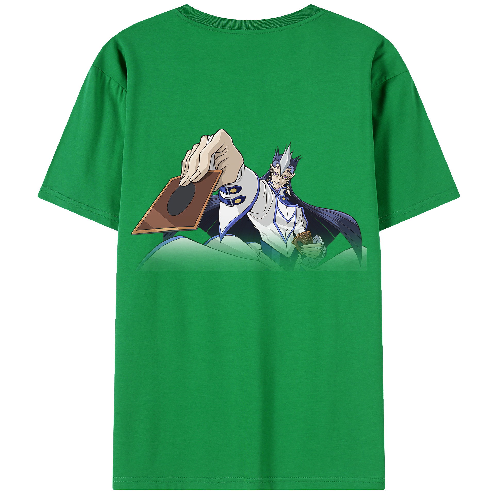 （画像用） 遊☆戯☆王 Yu-Gi-Oh! 綿100％ メンズ半袖Tシャツ（バックプリント） 通気性