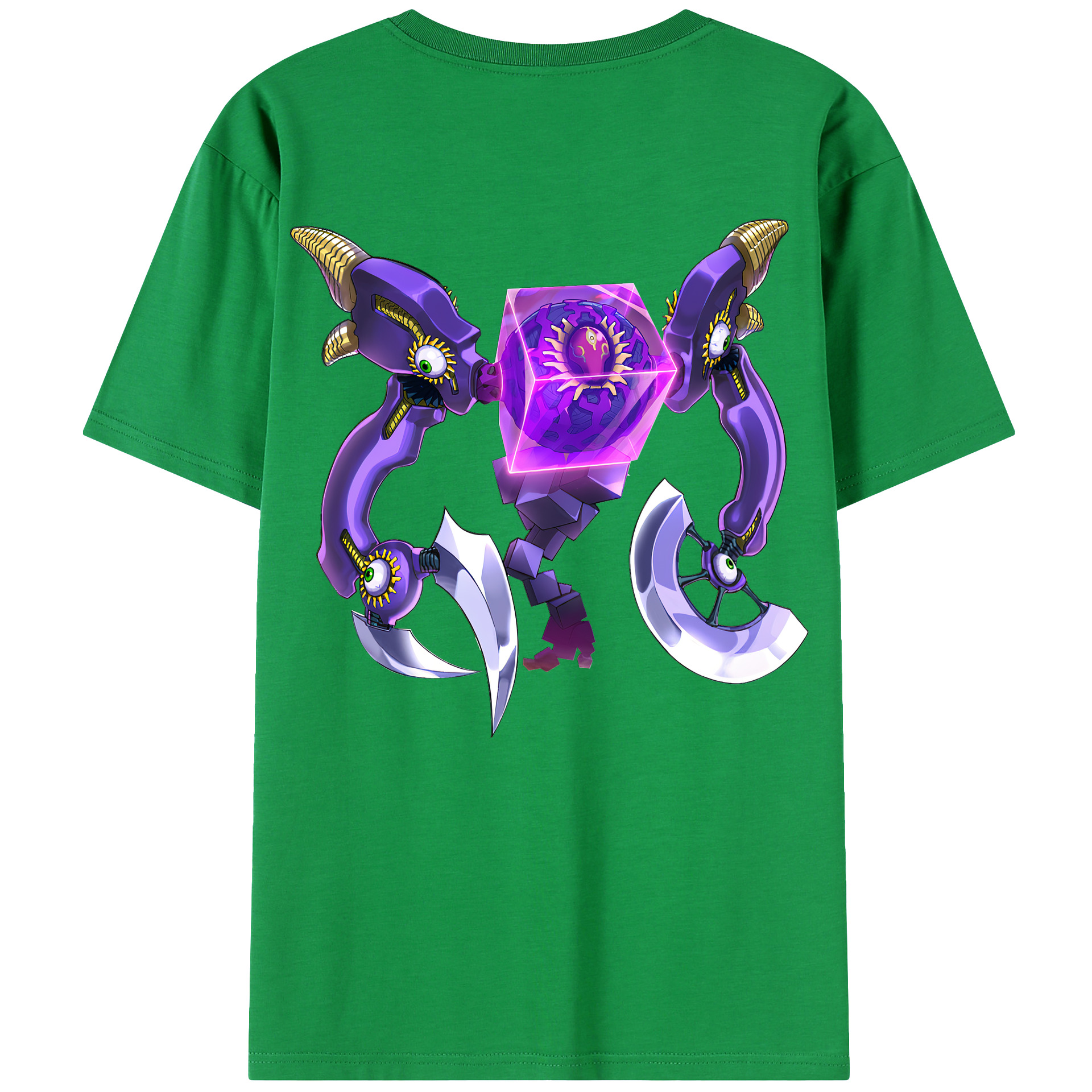 （画像用） 遊☆戯☆王 Yu-Gi-Oh! 綿100％ メンズ半袖Tシャツ（バックプリント） 通気性