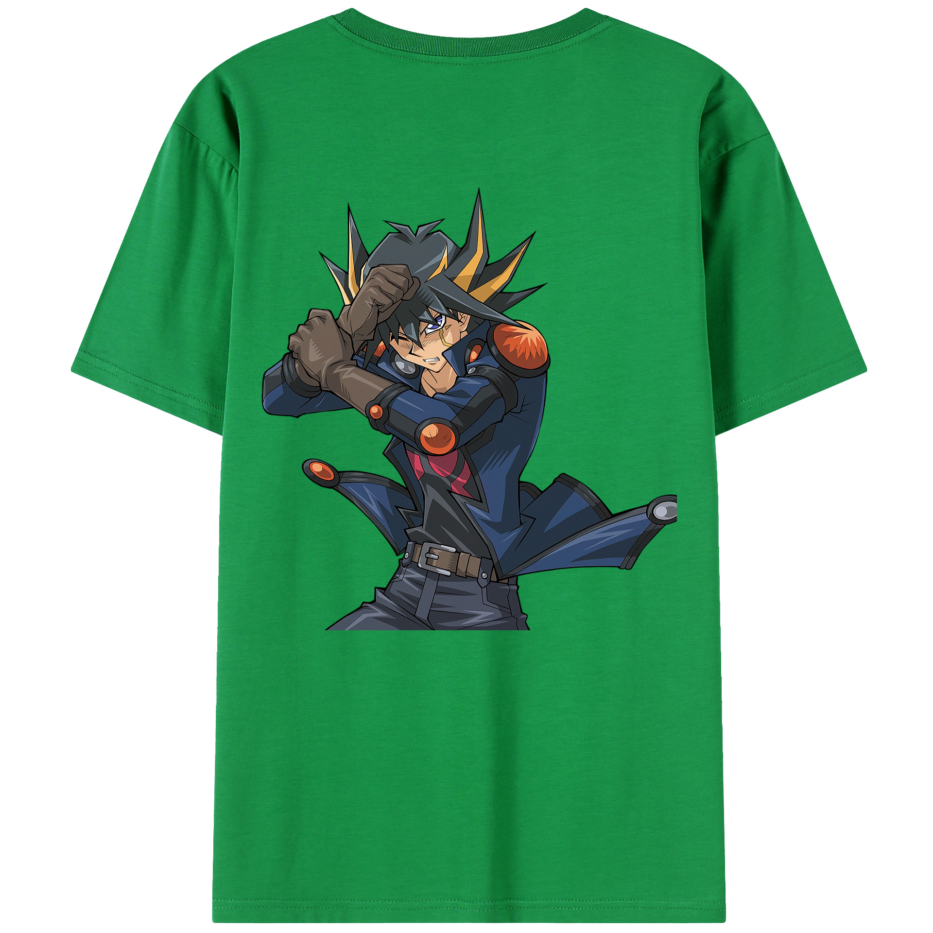 （画像用） 遊☆戯☆王 Yu-Gi-Oh! 綿100％ メンズ半袖Tシャツ（バックプリント） 通気性