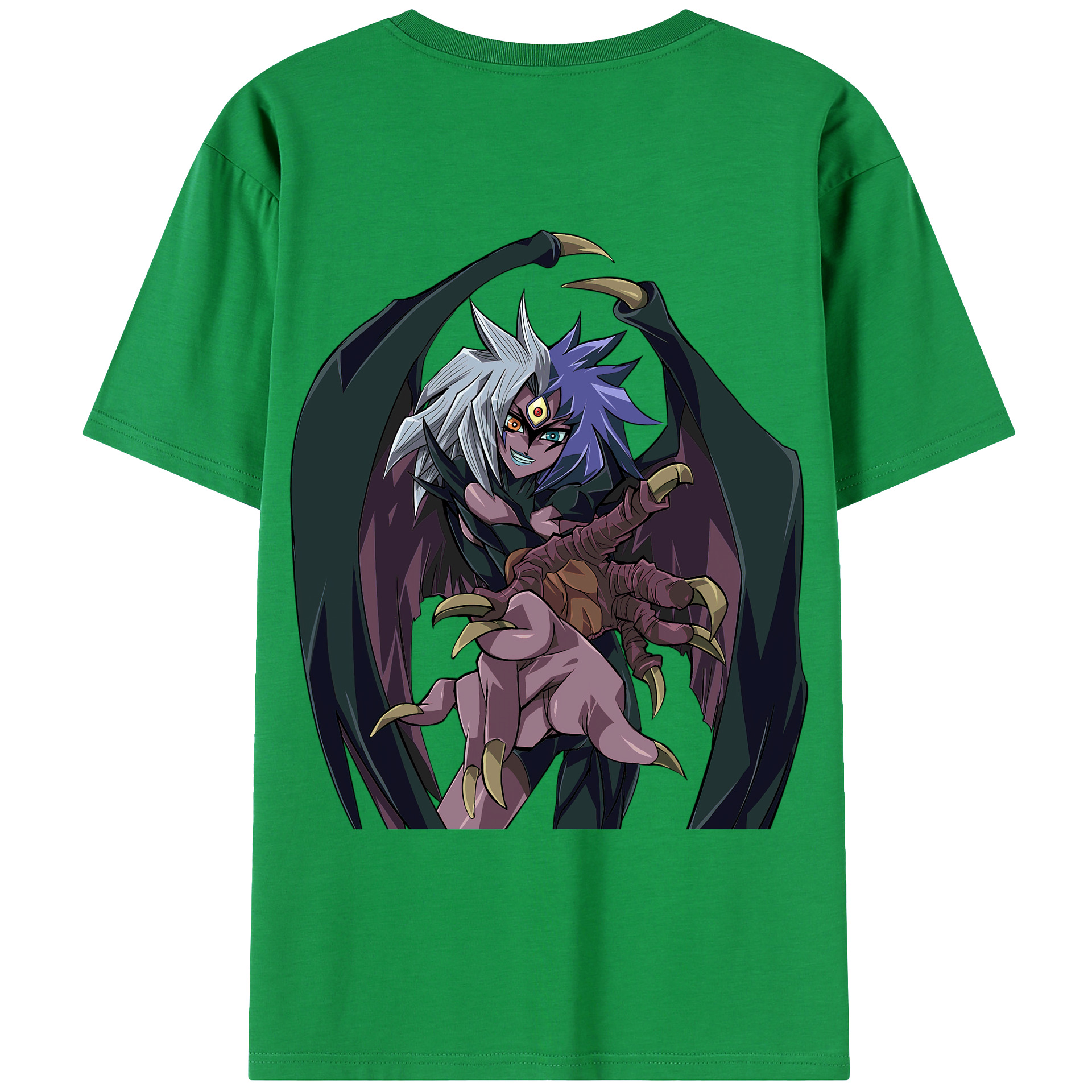 （画像用） 遊☆戯☆王 Yu-Gi-Oh! 綿100％ メンズ半袖Tシャツ（バックプリント） 通気性