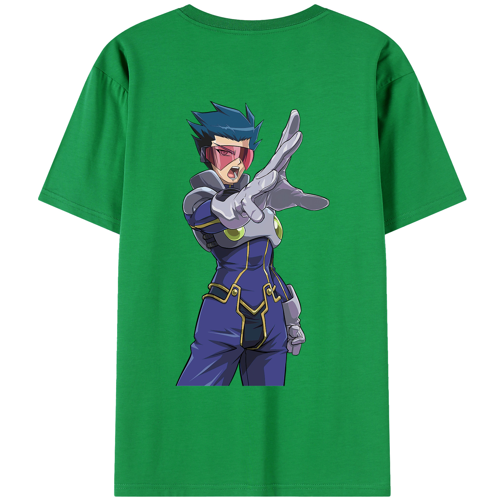 （画像用） 遊☆戯☆王 Yu-Gi-Oh! 綿100％ メンズ半袖Tシャツ（バックプリント） 通気性