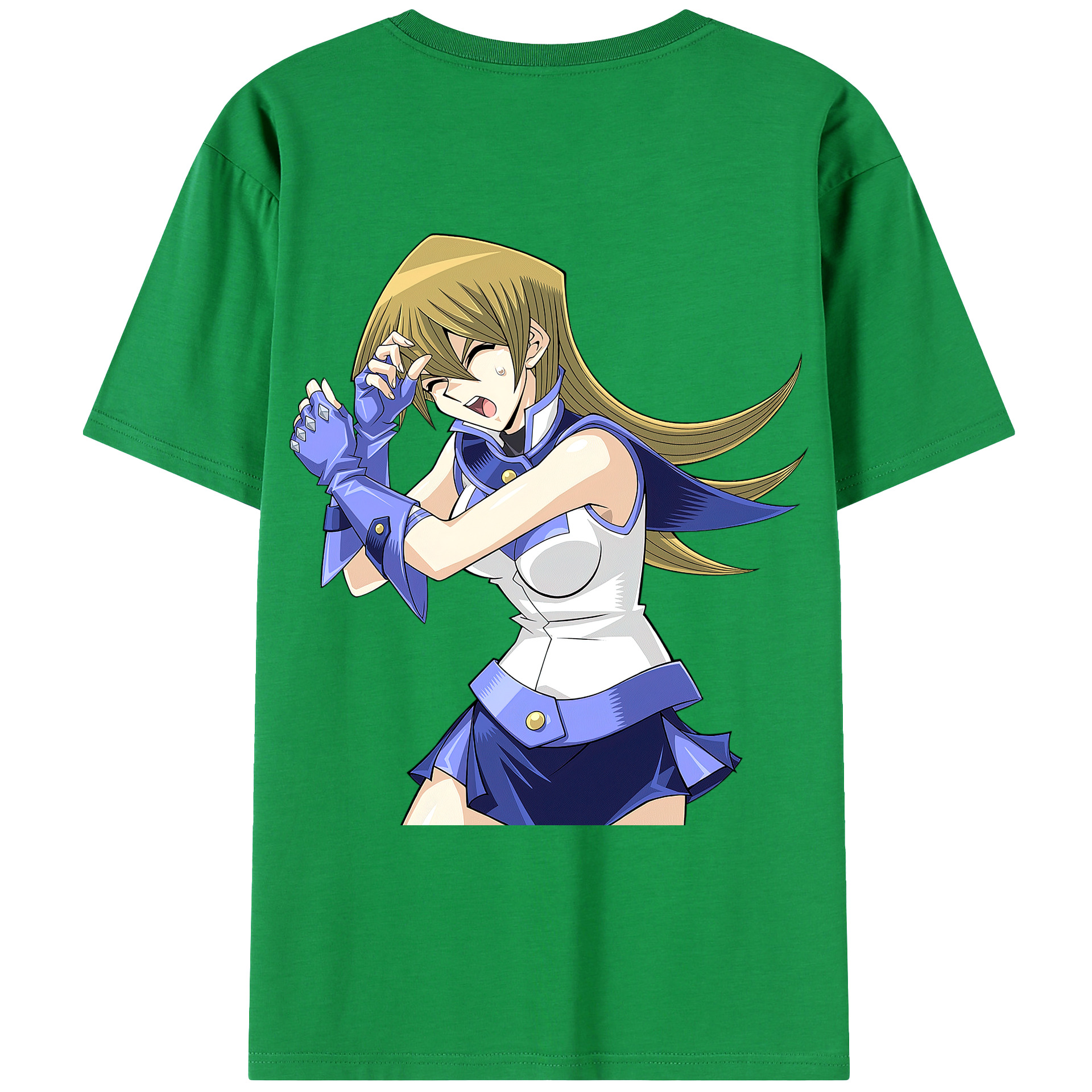 （画像用） 遊☆戯☆王 Yu-Gi-Oh! 綿100％ メンズ半袖Tシャツ（バックプリント） 通気性