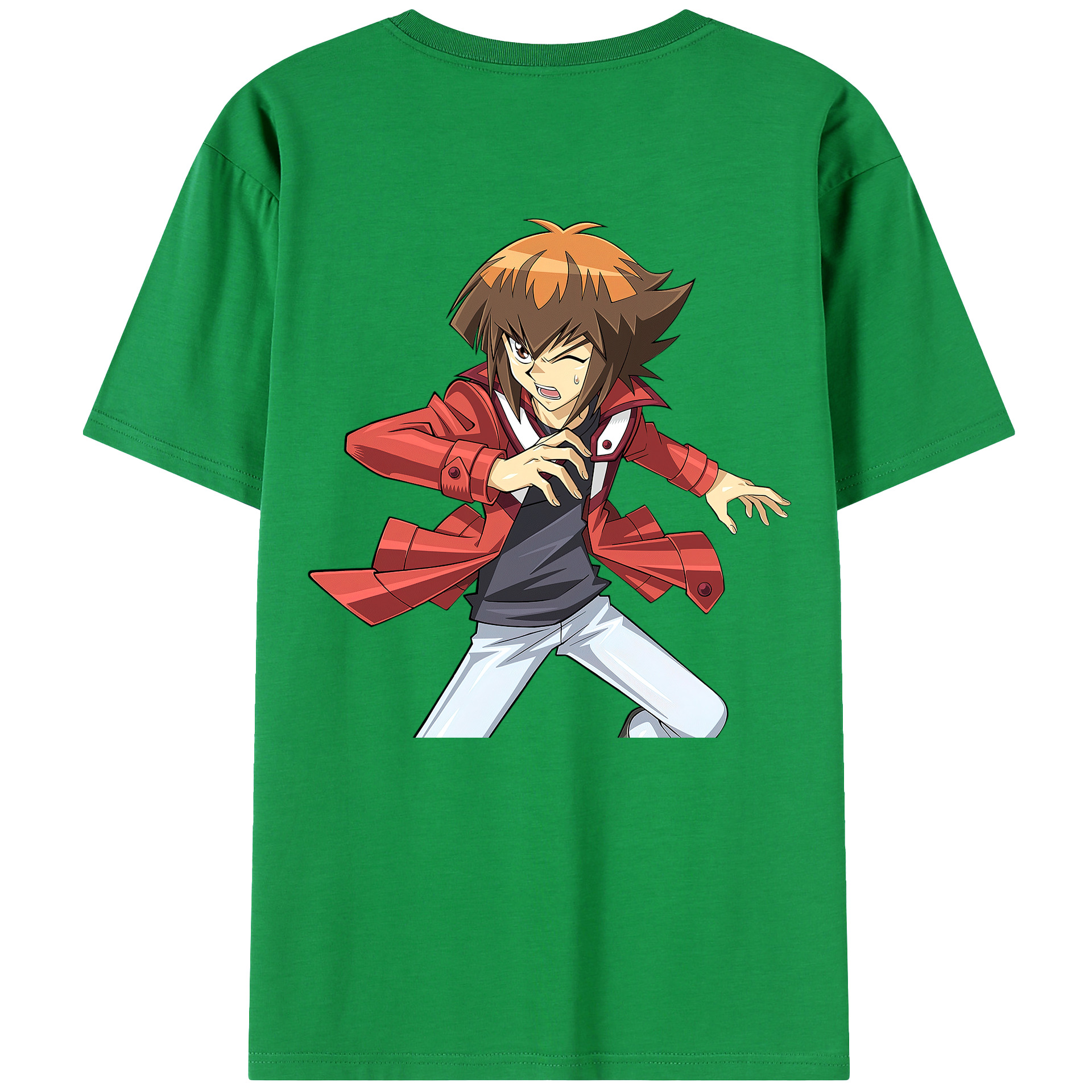 （画像用） 遊☆戯☆王 Yu-Gi-Oh! 綿100％ メンズ半袖Tシャツ（バックプリント） 通気性