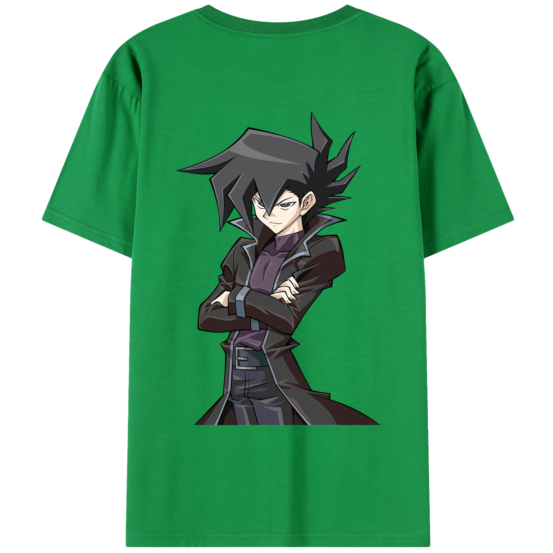 （画像用） 遊☆戯☆王 Yu-Gi-Oh! 綿100％ メンズ半袖Tシャツ（バックプリント） 通気性