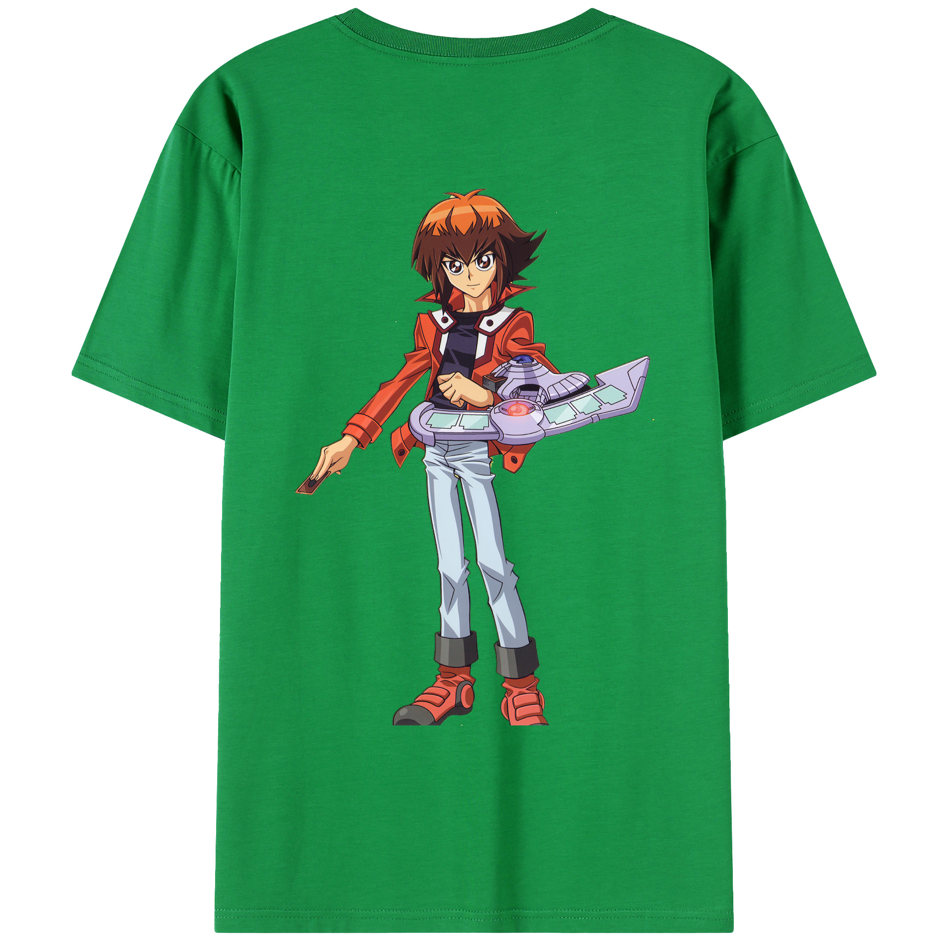（画像用） 遊☆戯☆王 Yu-Gi-Oh! 綿100％ メンズ半袖Tシャツ（バックプリント） 通気性