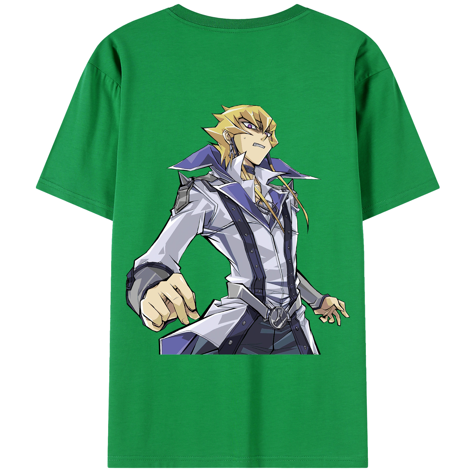 （画像用） 遊☆戯☆王 Yu-Gi-Oh! 綿100％ メンズ半袖Tシャツ（バックプリント） 通気性