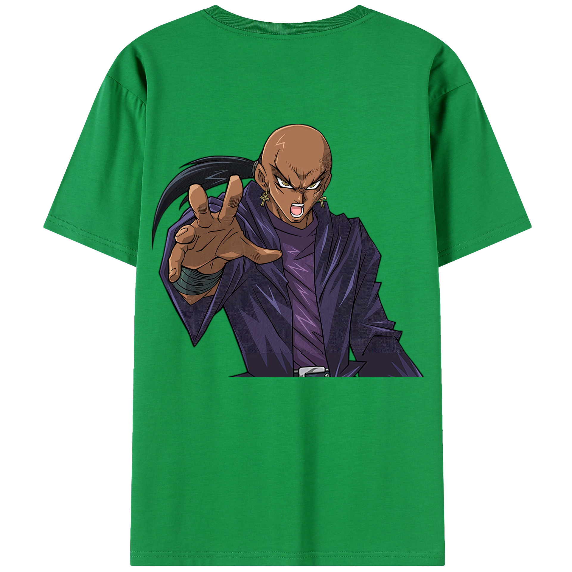 （画像用） 遊☆戯☆王 Yu-Gi-Oh! 綿100％ メンズ半袖Tシャツ（バックプリント） 通気性