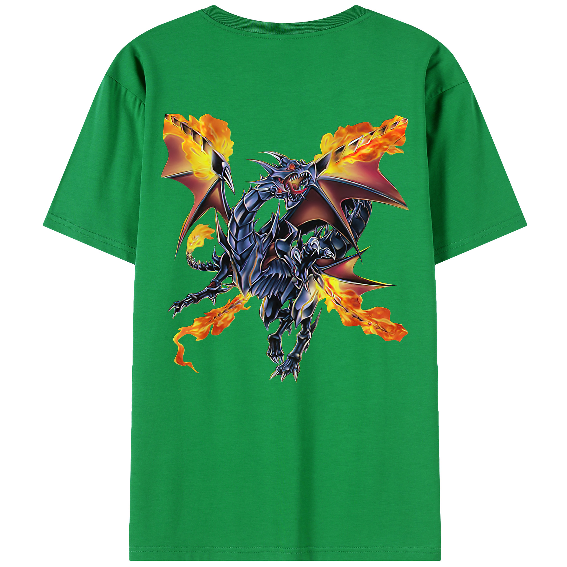 （画像用） 遊☆戯☆王 Yu-Gi-Oh! 綿100％ メンズ半袖Tシャツ（バックプリント） 通気性