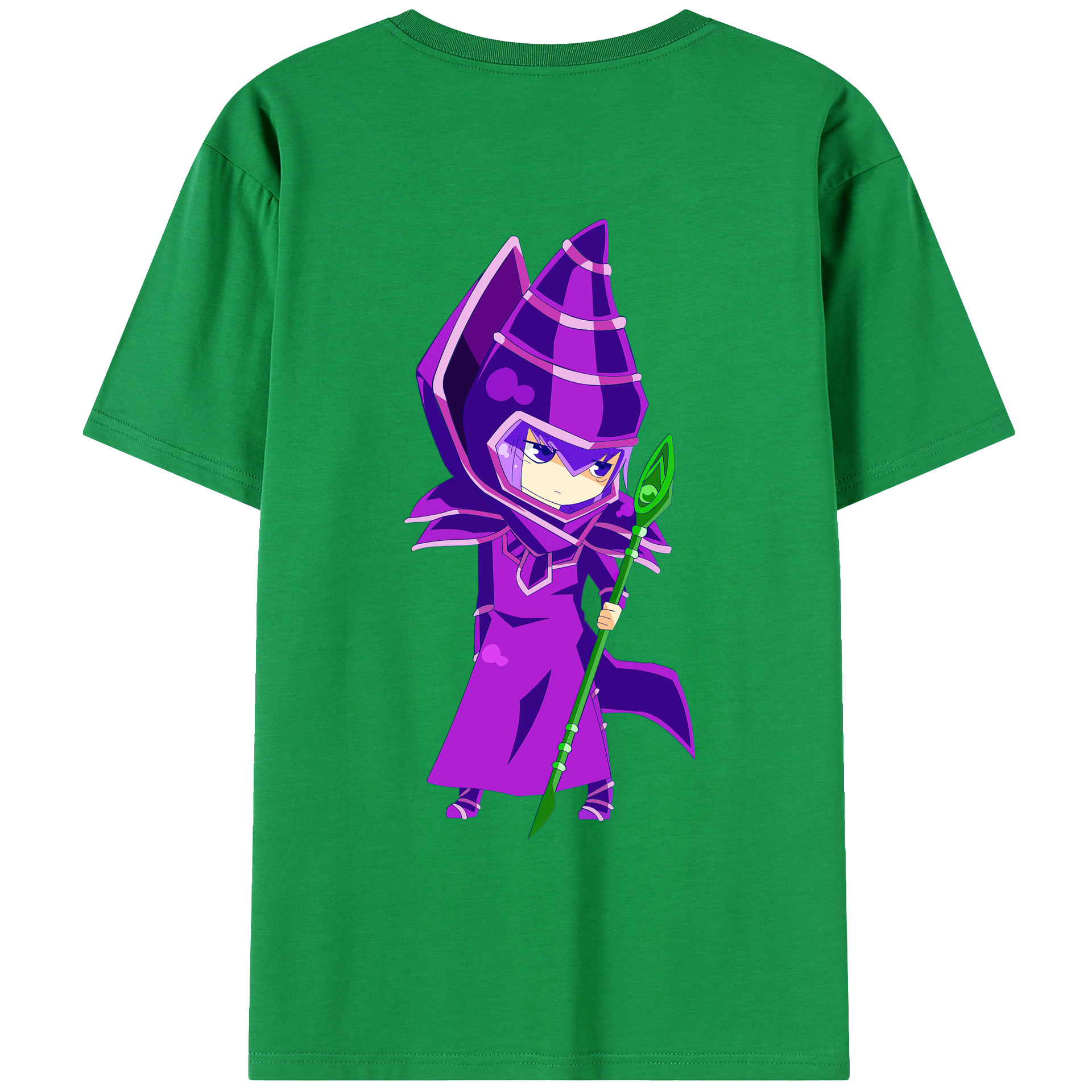 （画像用） 遊☆戯☆王 Yu-Gi-Oh! 綿100％ メンズ半袖Tシャツ（バックプリント） 通気性