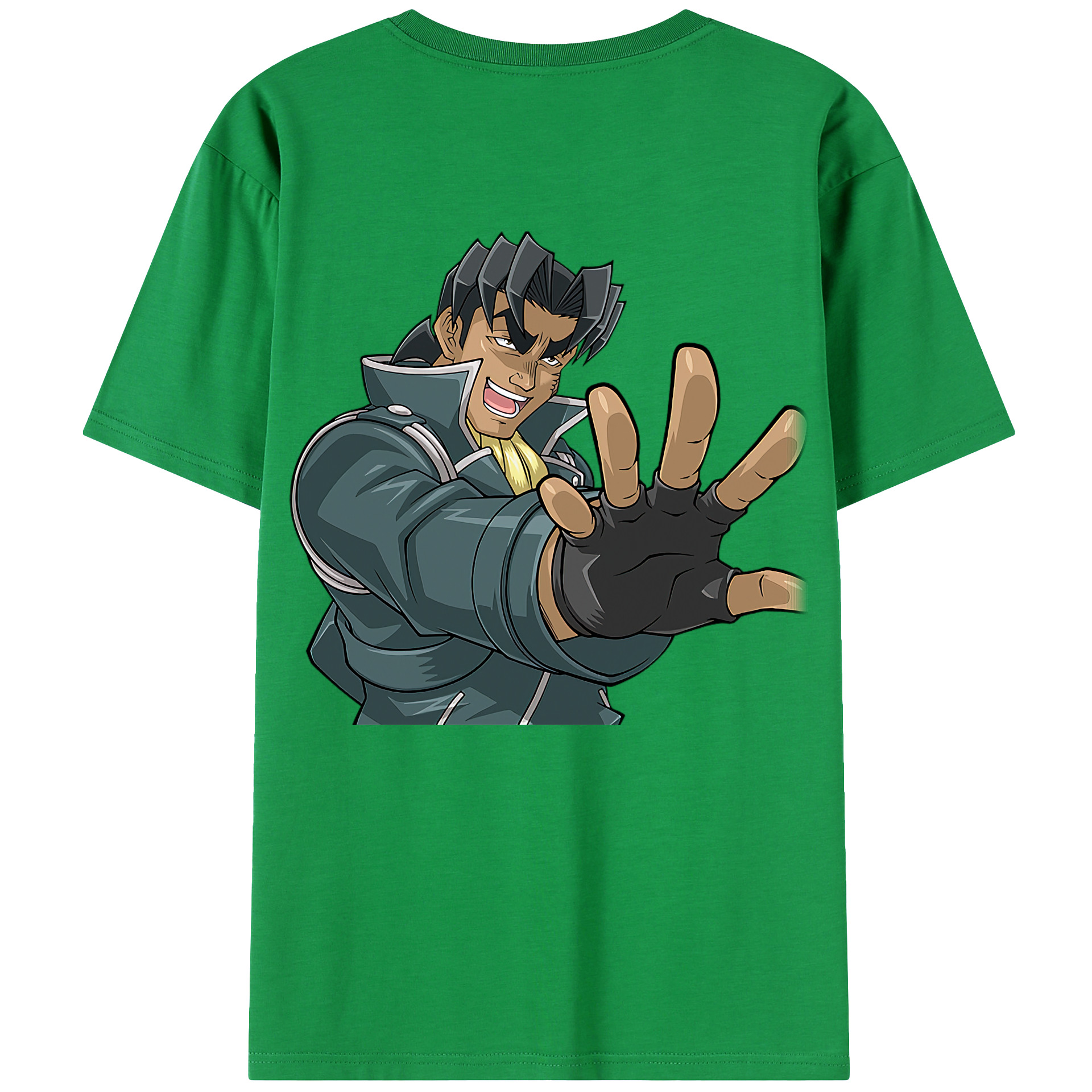 （画像用） 遊☆戯☆王 Yu-Gi-Oh! 綿100％ メンズ半袖Tシャツ（バックプリント） 通気性