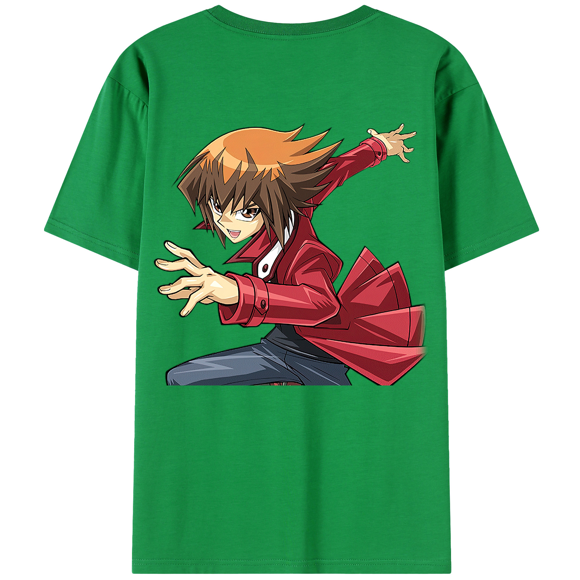 （画像用） 遊☆戯☆王 Yu-Gi-Oh! 綿100％ メンズ半袖Tシャツ（バックプリント） 通気性