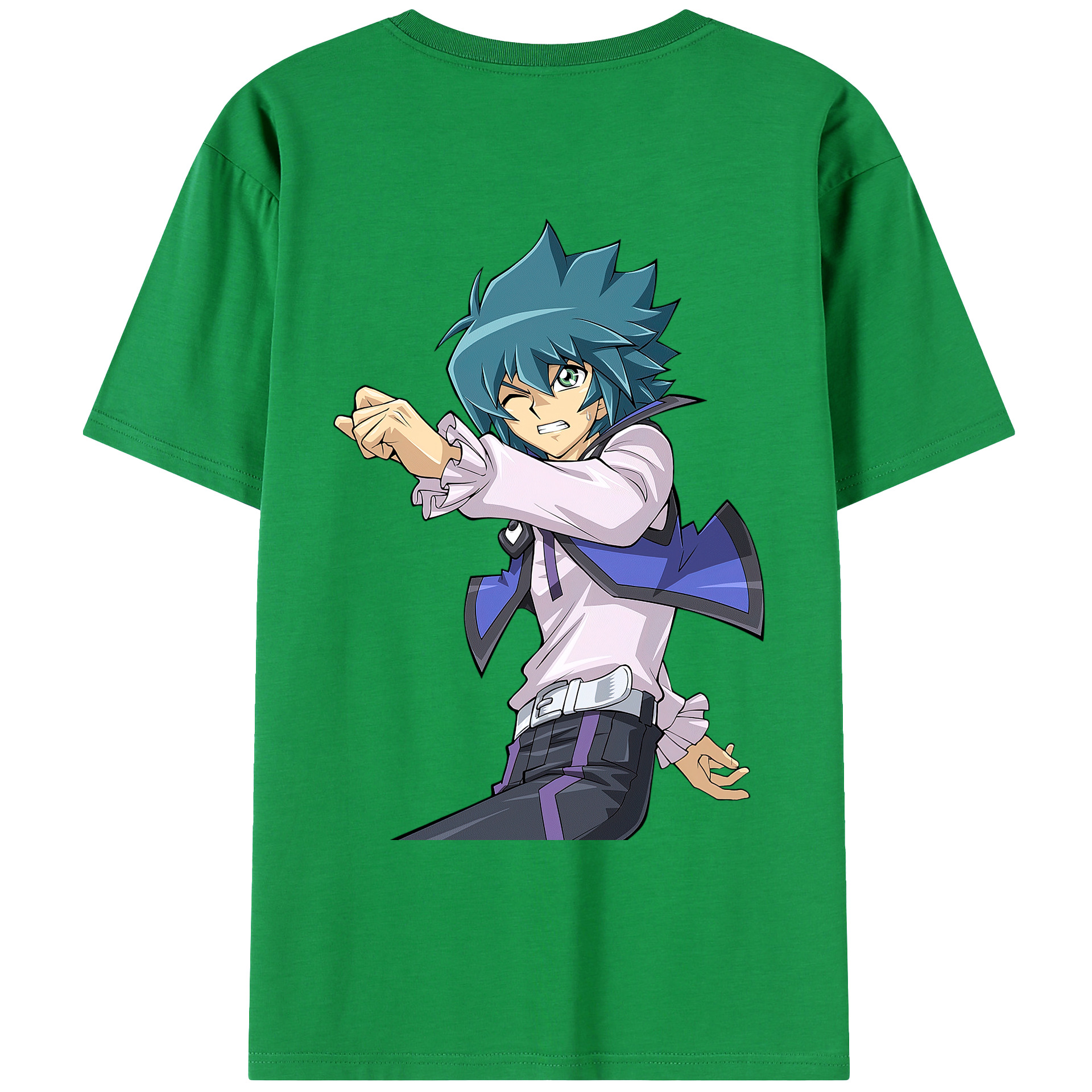 （画像用） 遊☆戯☆王 Yu-Gi-Oh! 綿100％ メンズ半袖Tシャツ（バックプリント） 通気性