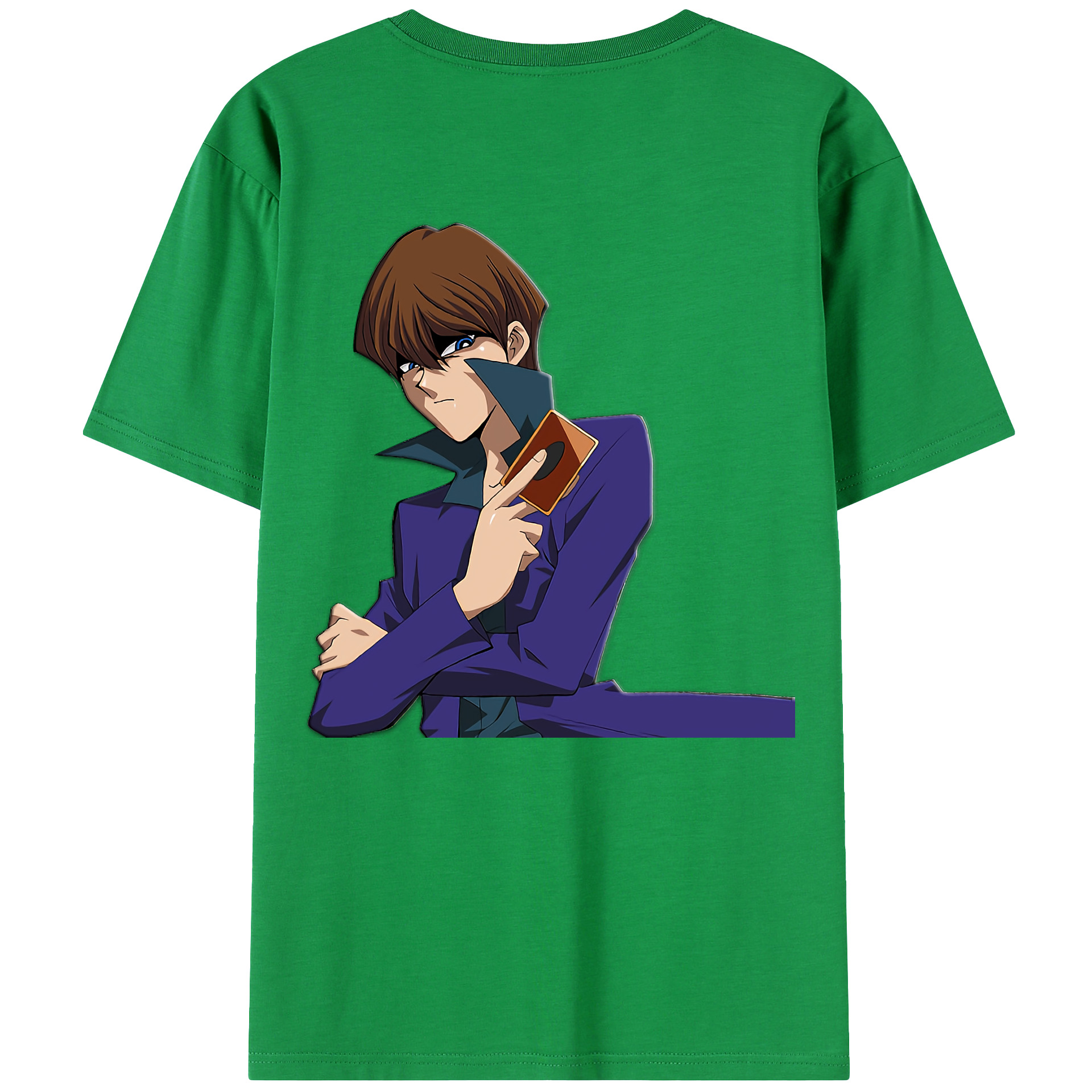 （画像用） 遊☆戯☆王 Yu-Gi-Oh! 綿100％ メンズ半袖Tシャツ（バックプリント） 通気性