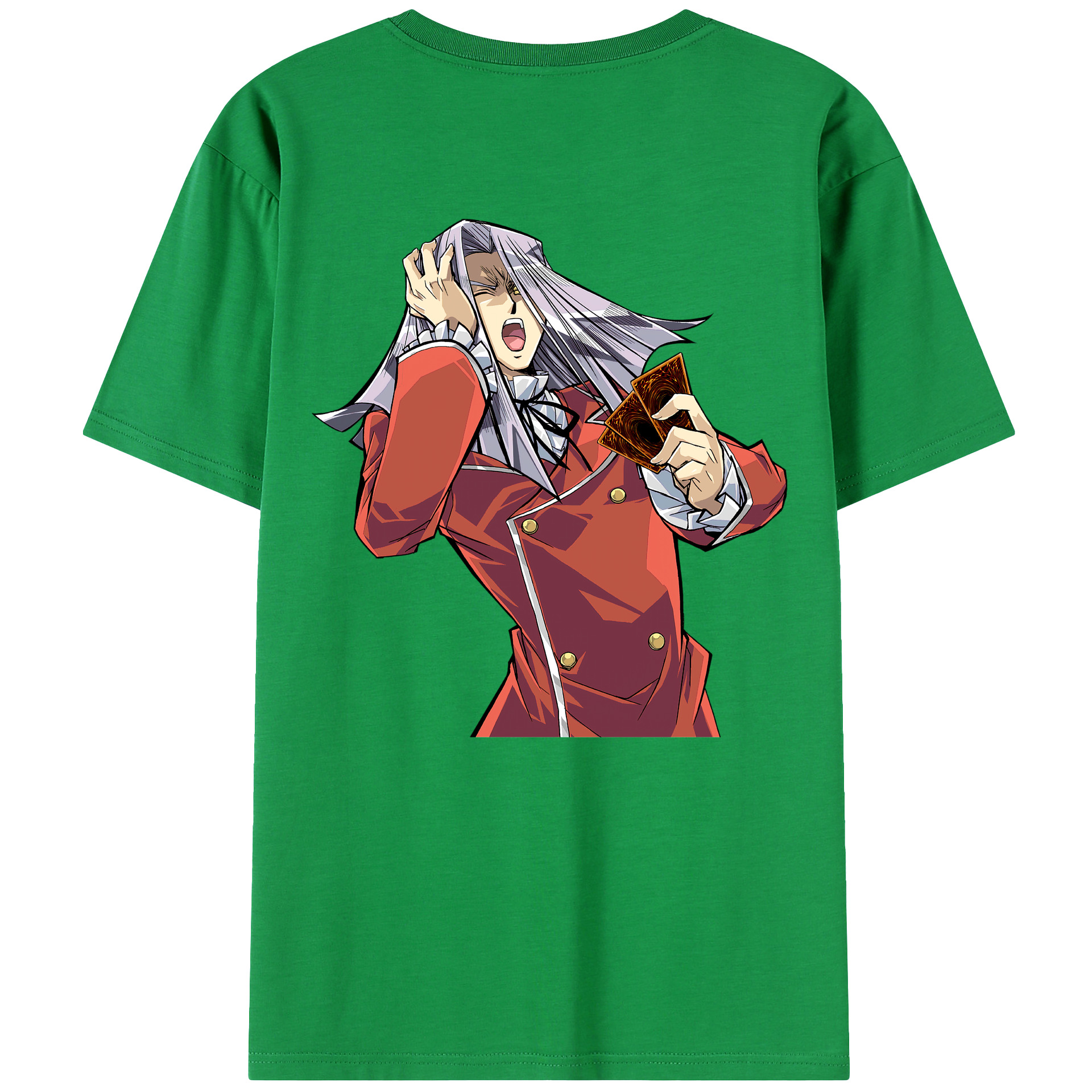 （画像用） 遊☆戯☆王 Yu-Gi-Oh! 綿100％ メンズ半袖Tシャツ（バックプリント） 通気性
