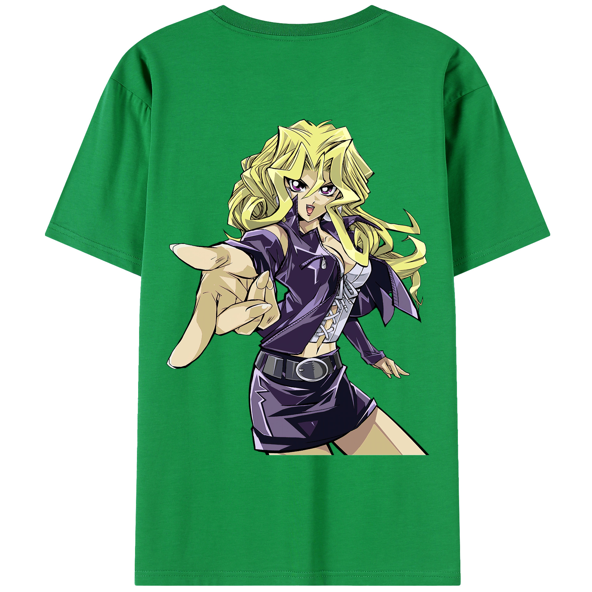 （画像用） 遊☆戯☆王 Yu-Gi-Oh! 綿100％ メンズ半袖Tシャツ（バックプリント） 通気性
