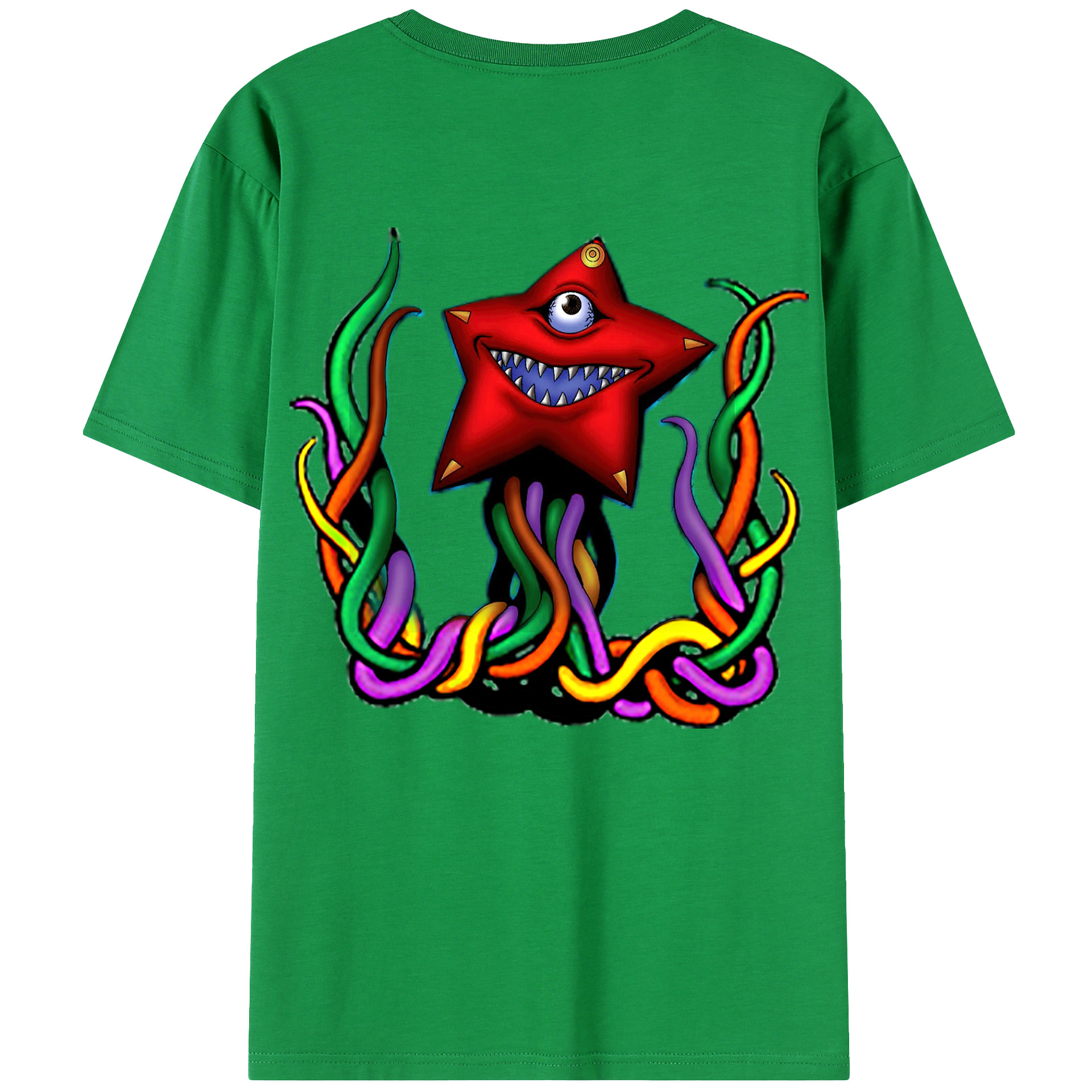 （画像用） 遊☆戯☆王 Yu-Gi-Oh! 綿100％ メンズ半袖Tシャツ（バックプリント） 通気性