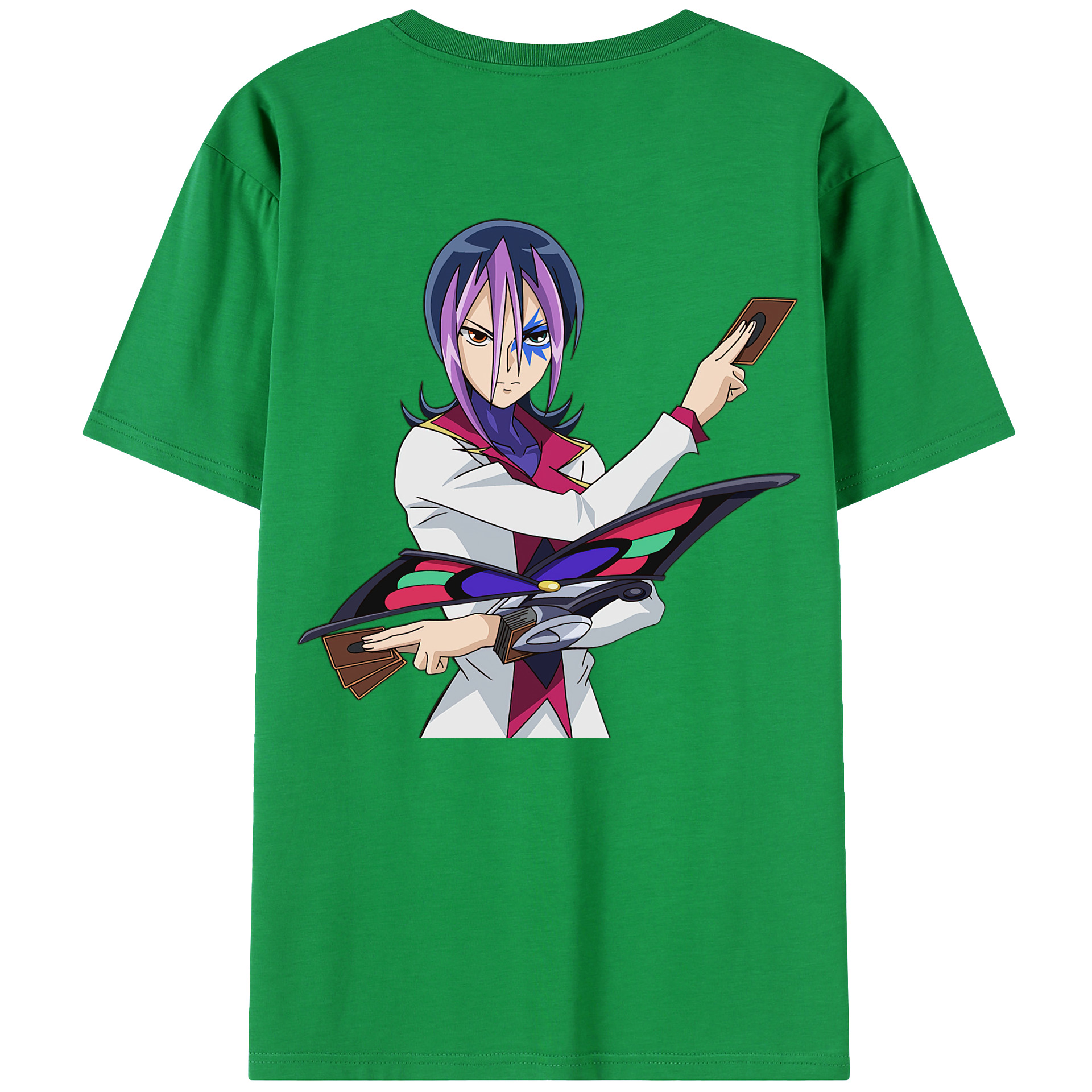 （画像用） 遊☆戯☆王 Yu-Gi-Oh! 綿100％ メンズ半袖Tシャツ（バックプリント） 通気性