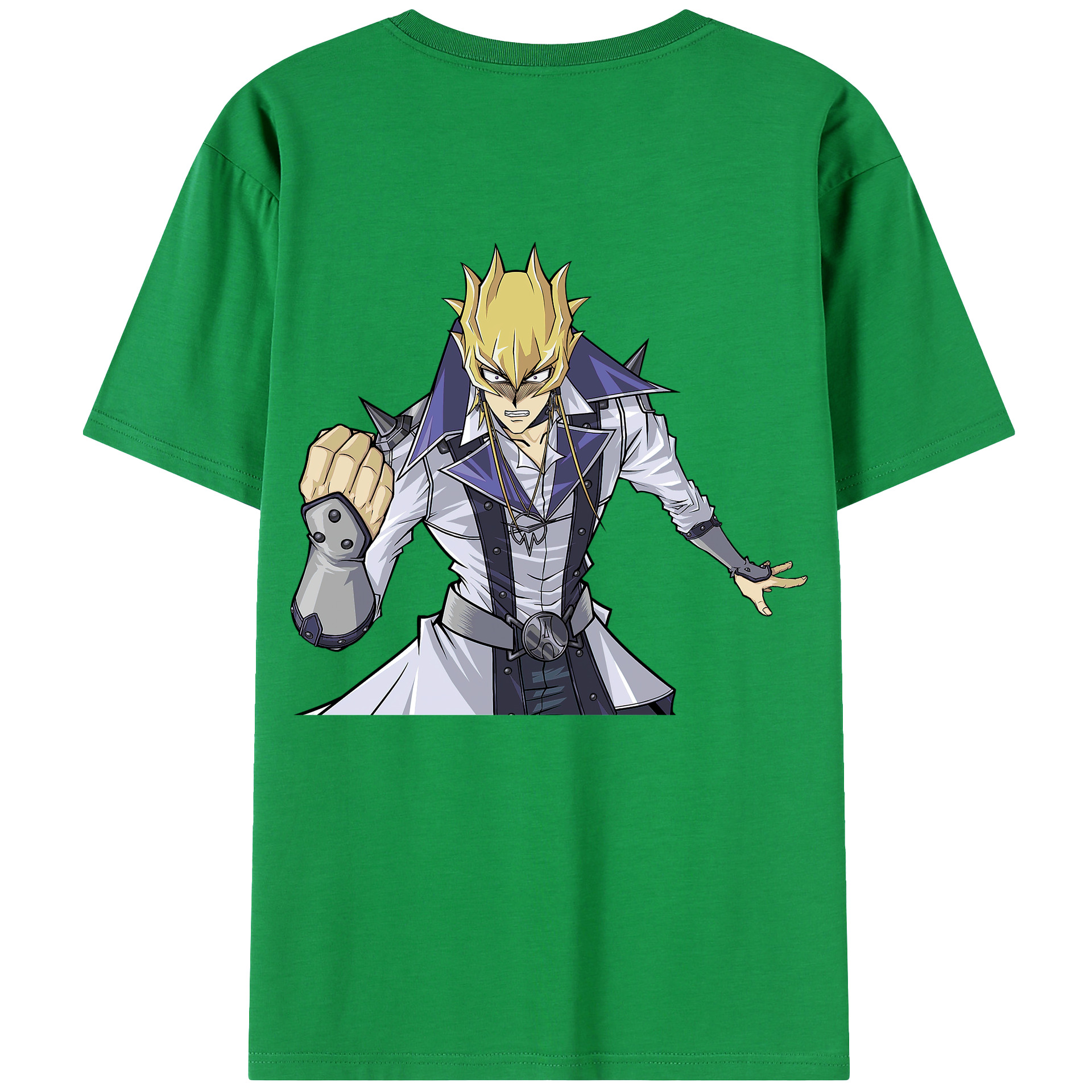 （画像用） 遊☆戯☆王 Yu-Gi-Oh! 綿100％ メンズ半袖Tシャツ（バックプリント） 通気性