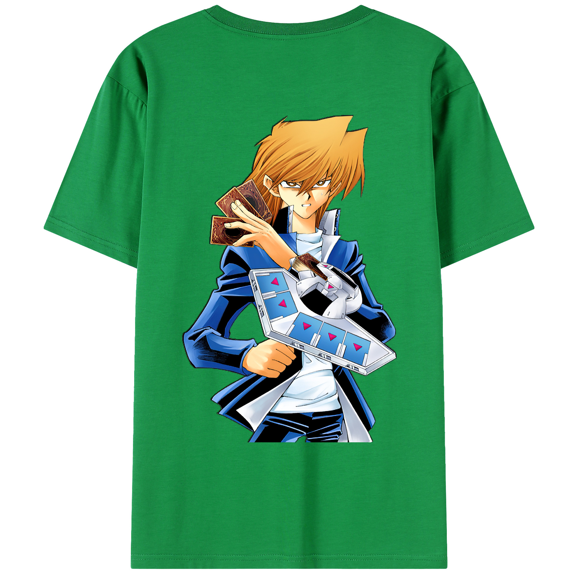 （画像用） 遊☆戯☆王 Yu-Gi-Oh! 綿100％ メンズ半袖Tシャツ（バックプリント） 通気性