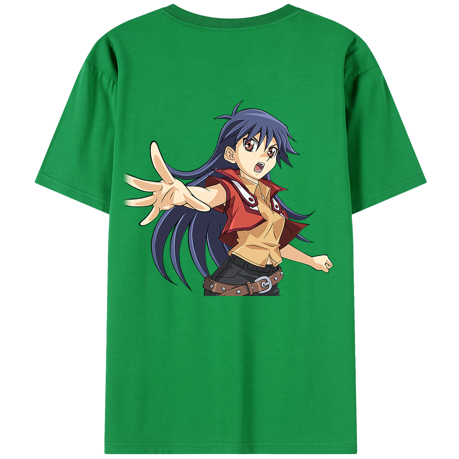 （画像用） 遊☆戯☆王 Yu-Gi-Oh! 綿100％ メンズ半袖Tシャツ（バックプリント） 通気性