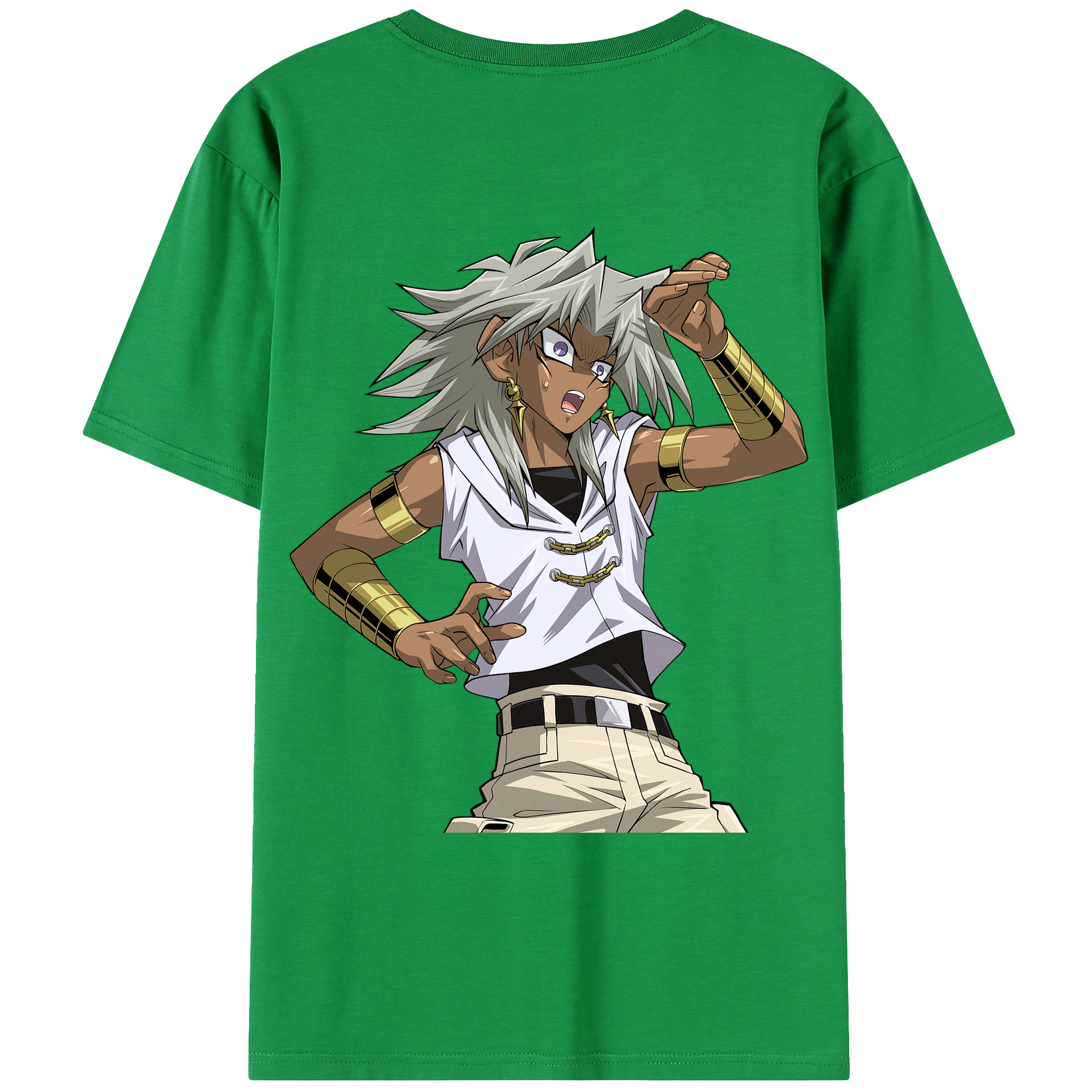 （画像用） 遊☆戯☆王 Yu-Gi-Oh! 綿100％ メンズ半袖Tシャツ（バックプリント） 通気性