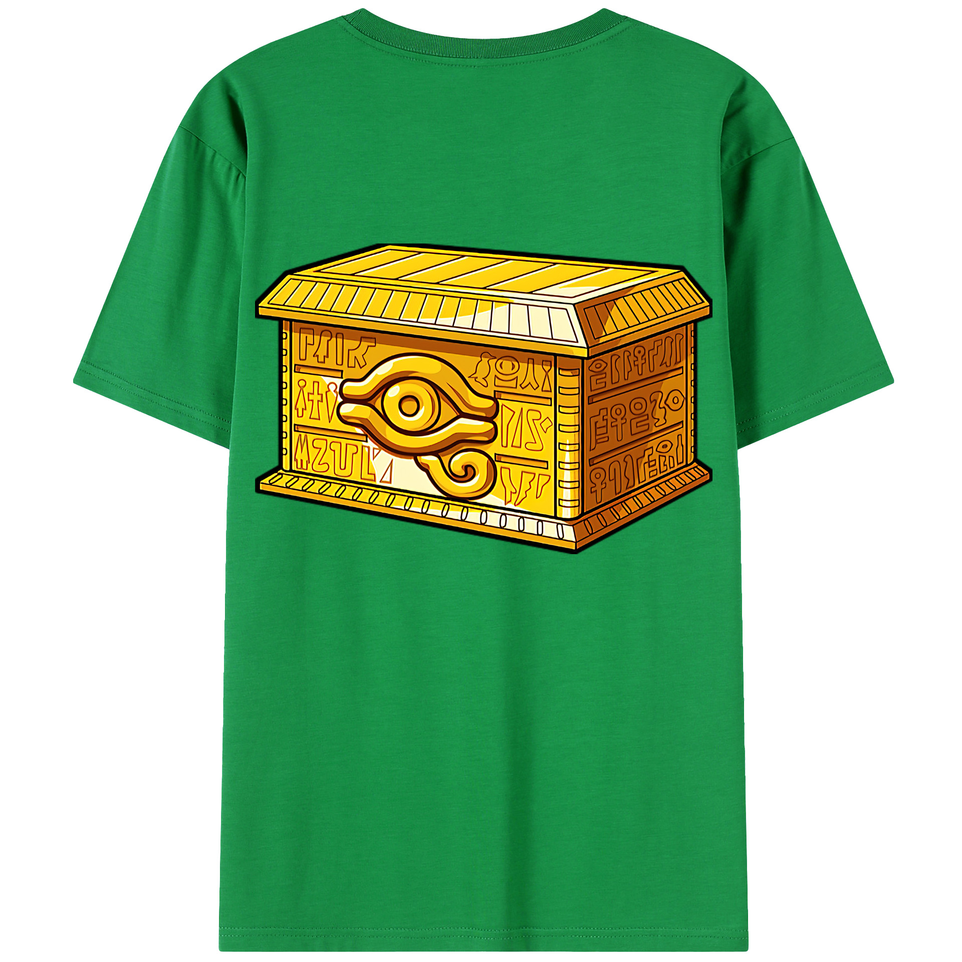 （画像用） 遊☆戯☆王 Yu-Gi-Oh! 綿100％ メンズ半袖Tシャツ（バックプリント） 通気性