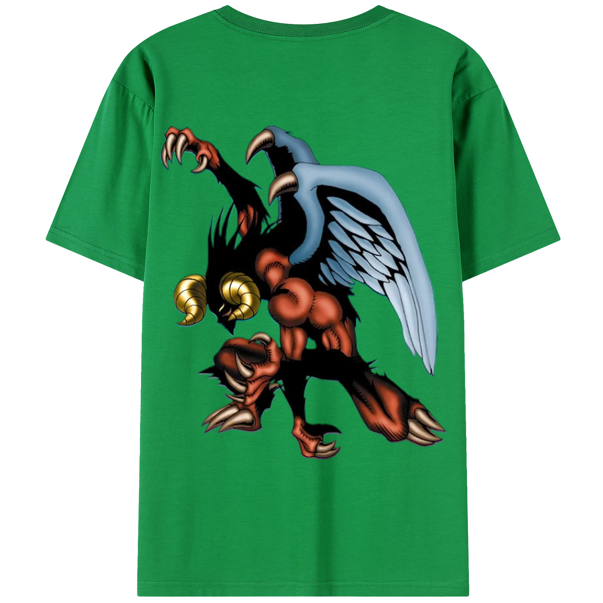 （画像用） 遊☆戯☆王 Yu-Gi-Oh! 綿100％ メンズ半袖Tシャツ（バックプリント） 通気性