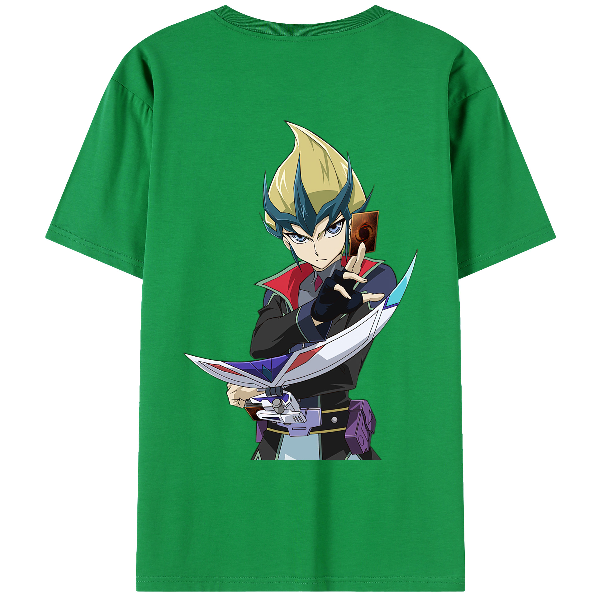 （画像用） 遊☆戯☆王 Yu-Gi-Oh! 綿100％ メンズ半袖Tシャツ（バックプリント） 通気性