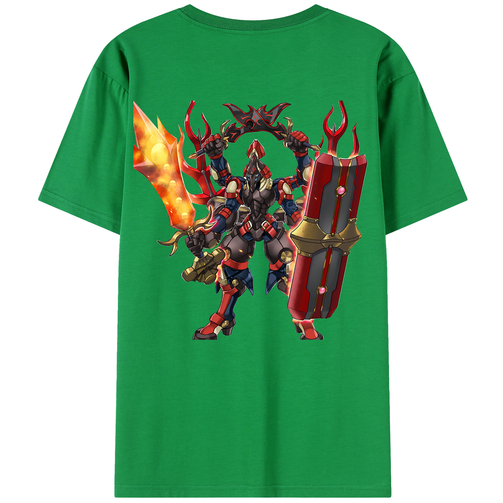 （画像用） 遊☆戯☆王 Yu-Gi-Oh! 綿100％ メンズ半袖Tシャツ（バックプリント） 通気性