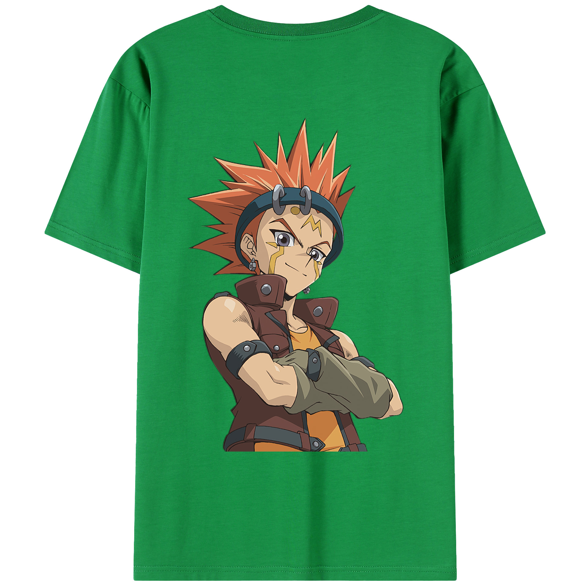 （画像用） 遊☆戯☆王 Yu-Gi-Oh! 綿100％ メンズ半袖Tシャツ（バックプリント） 通気性