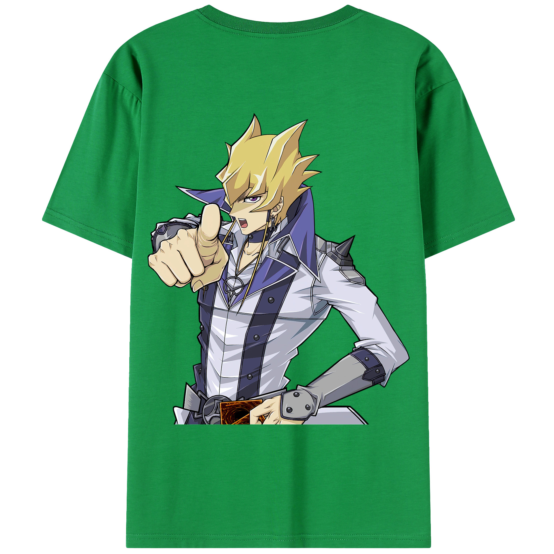 （画像用） 遊☆戯☆王 Yu-Gi-Oh! 綿100％ メンズ半袖Tシャツ（バックプリント） 通気性