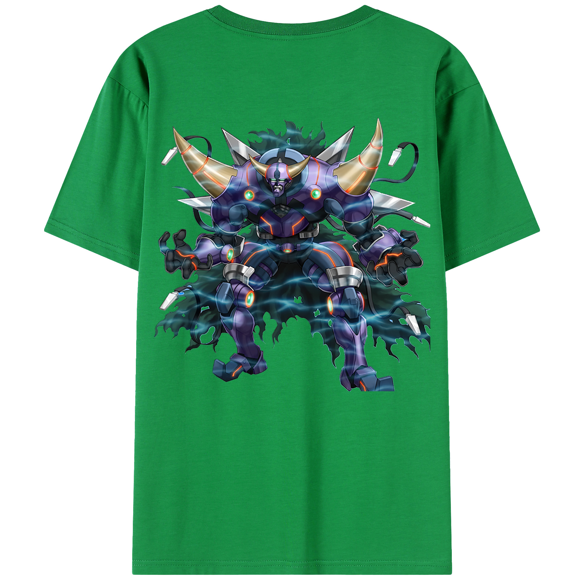 （画像用） 遊☆戯☆王 Yu-Gi-Oh! 綿100％ メンズ半袖Tシャツ（バックプリント） 通気性