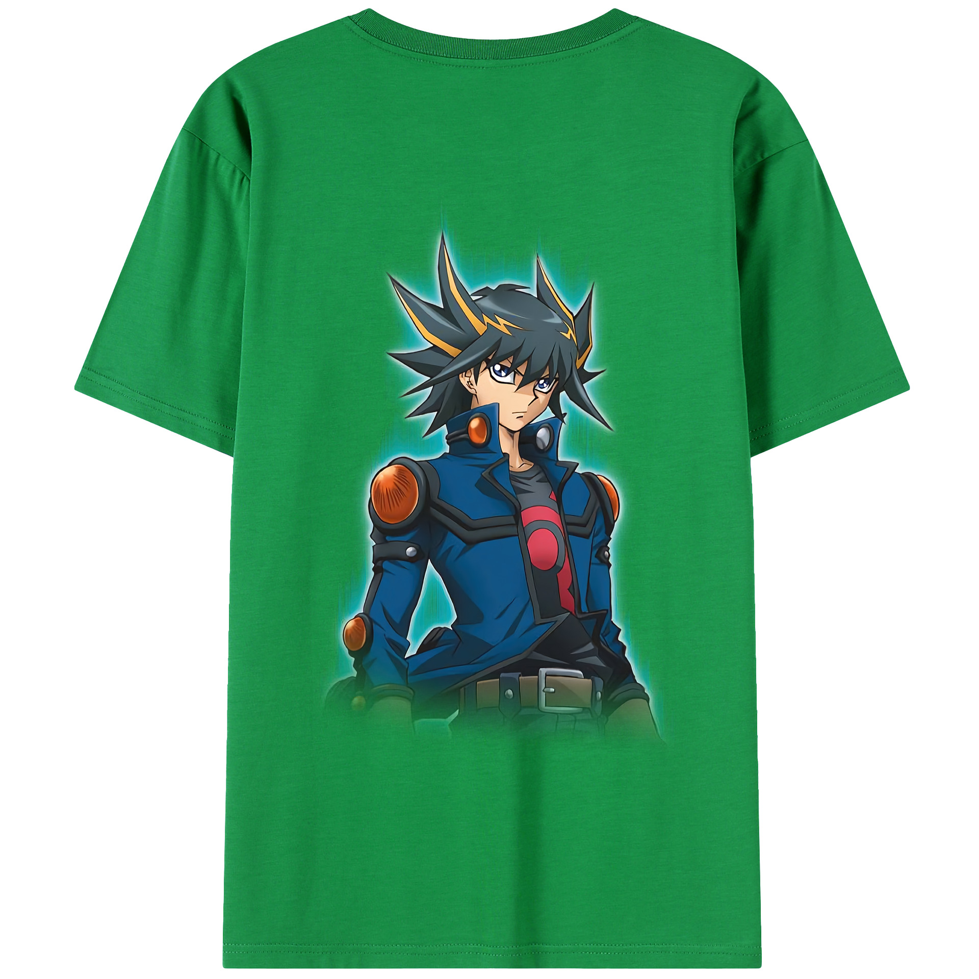 （画像用） 遊☆戯☆王 Yu-Gi-Oh! 綿100％ メンズ半袖Tシャツ（バックプリント） 通気性